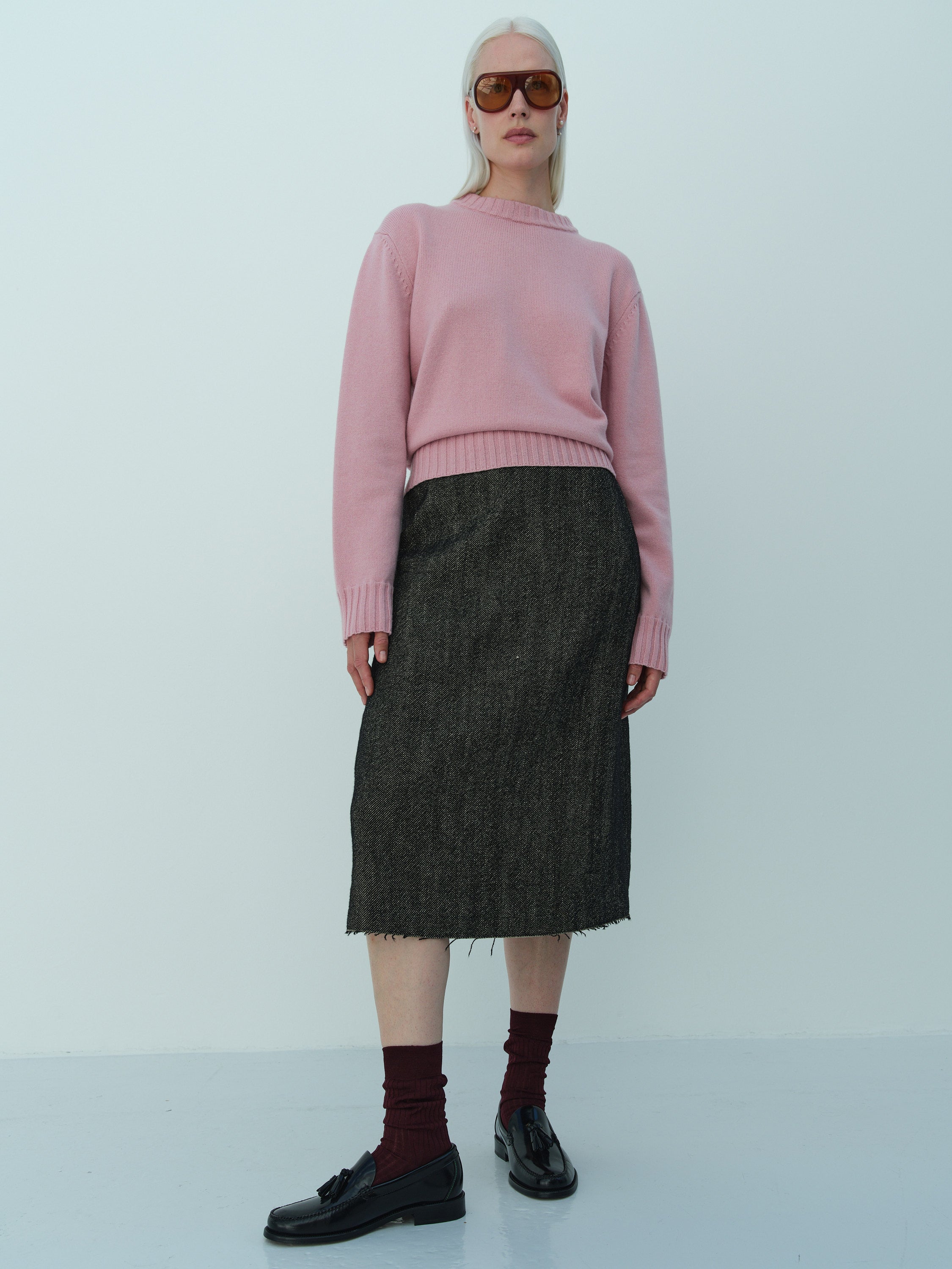 Inez and Vinoodh x RIKA STUDIOS JUMPER  / DUSTY ROSE