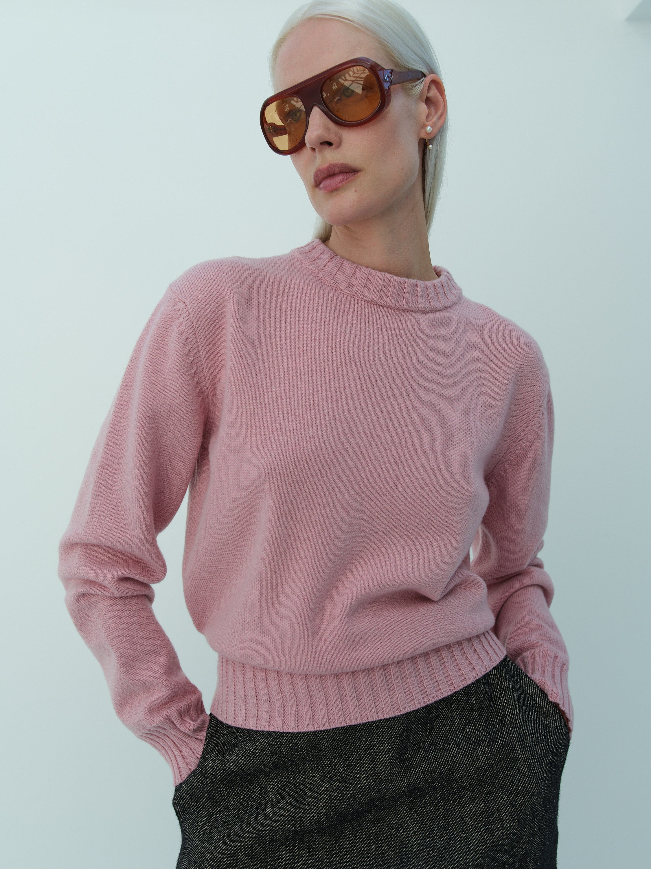 Inez and Vinoodh x RIKA STUDIOS JUMPER  / DUSTY ROSE