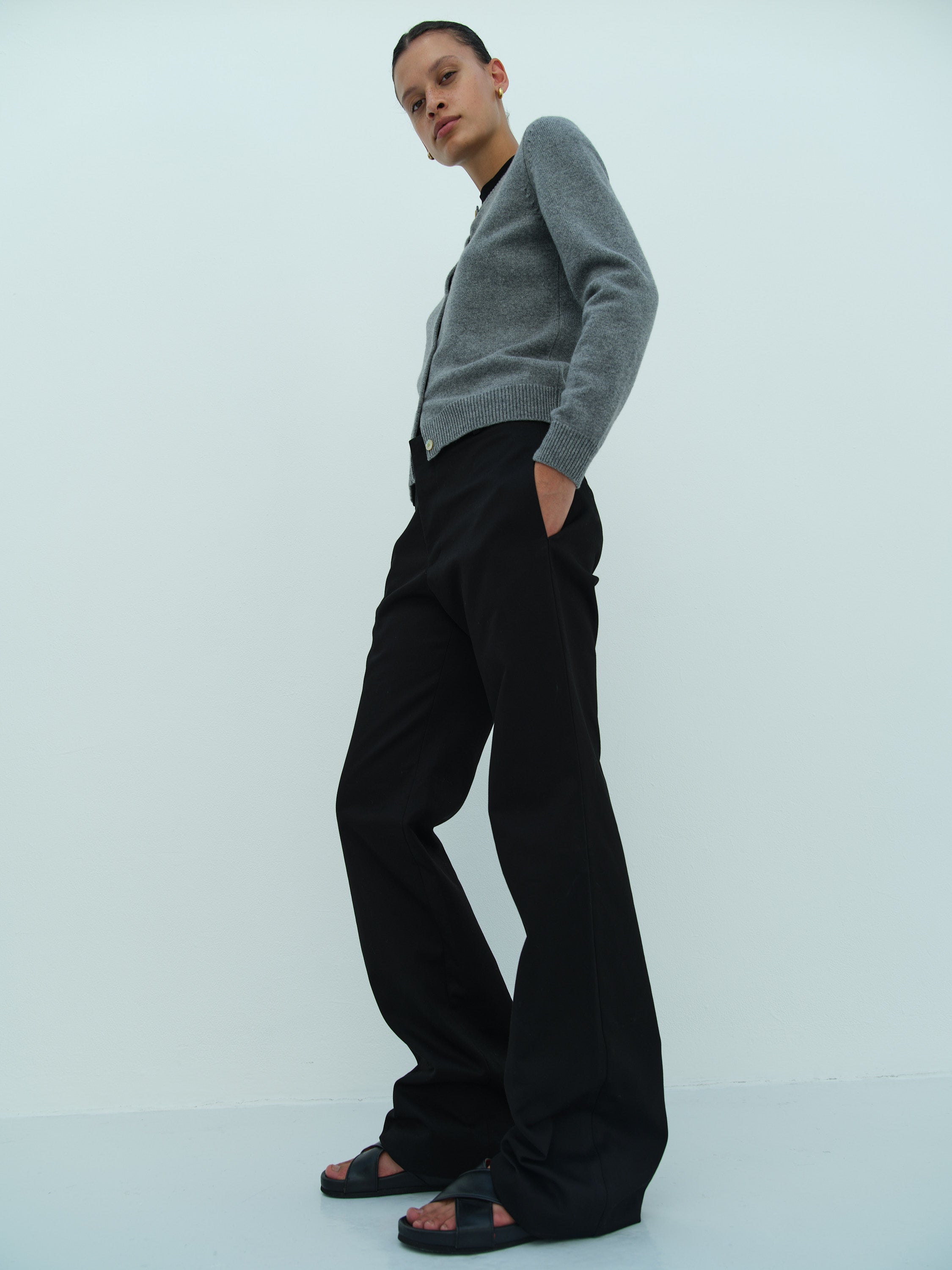 YOKO CARDIGAN / GREYISH