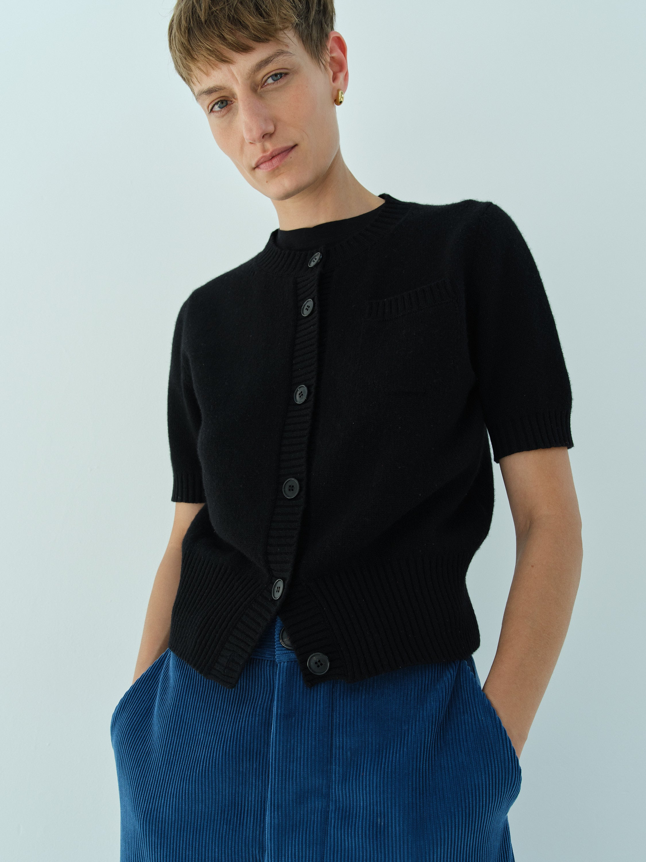 DESPINA CARDIGAN / BLACK