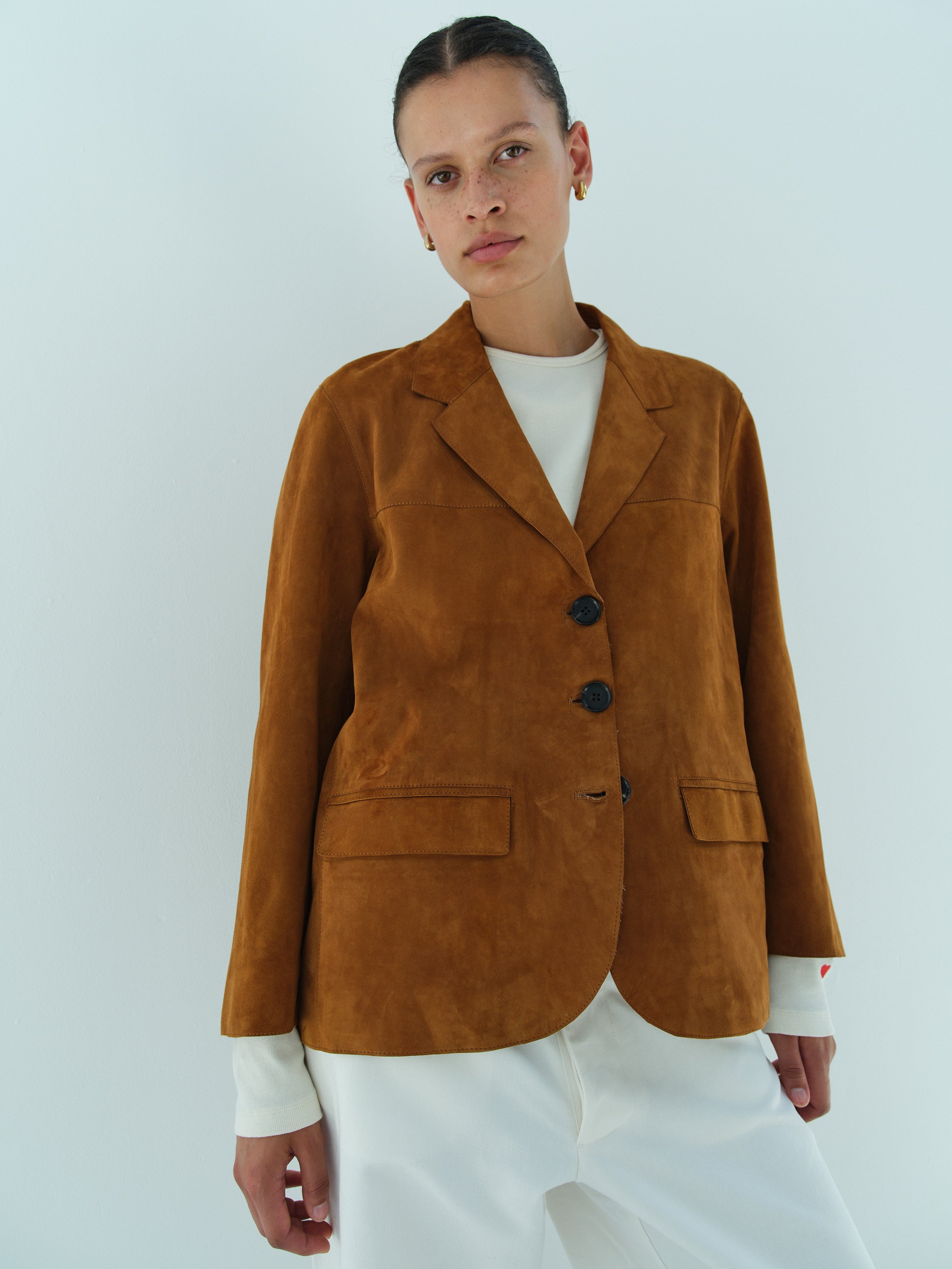 STEVE LEATHER JACKET / TOBACCO