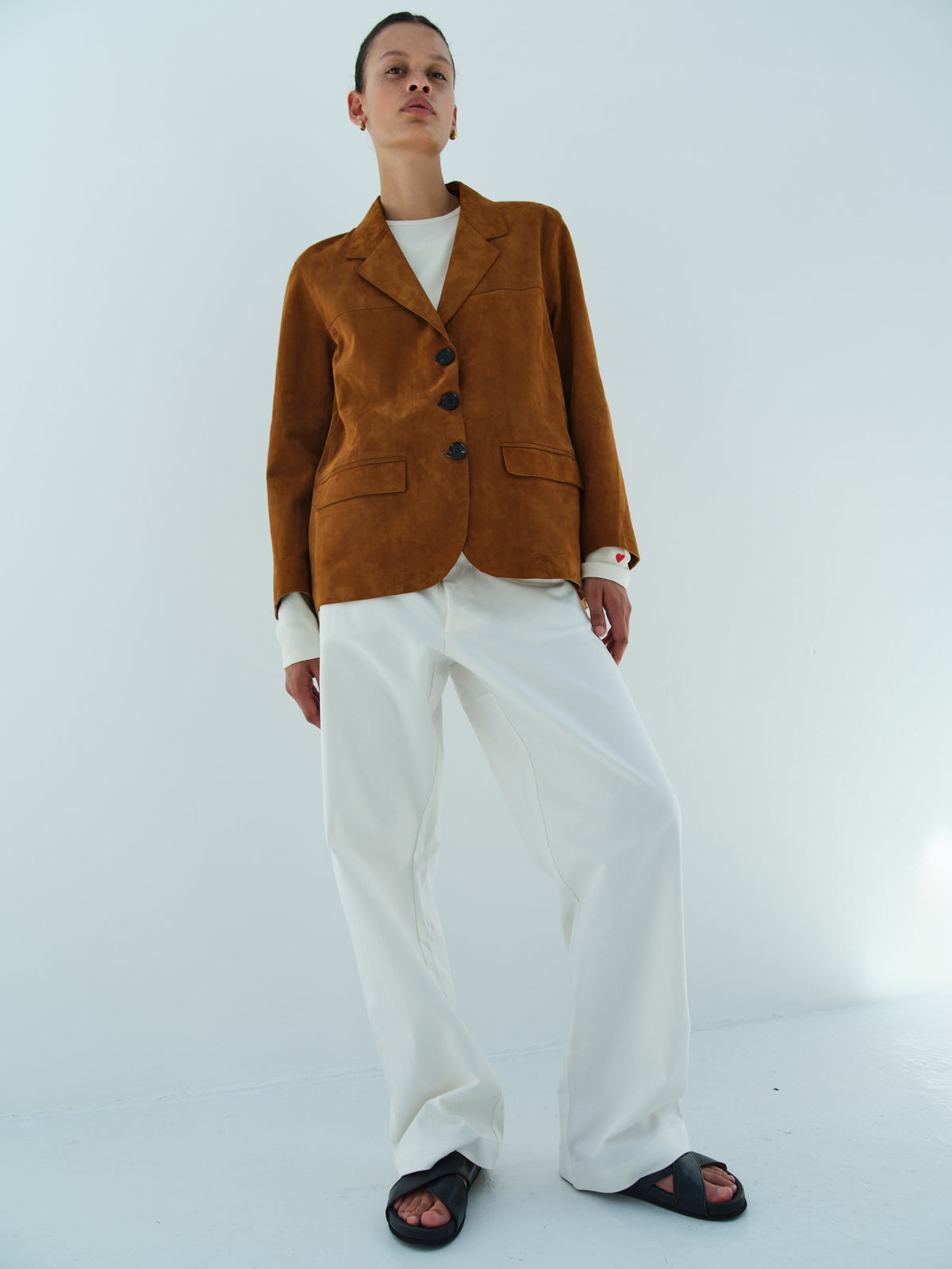 STEVE SUEDE JACKET / TOBACCO – RIKA STUDIOS