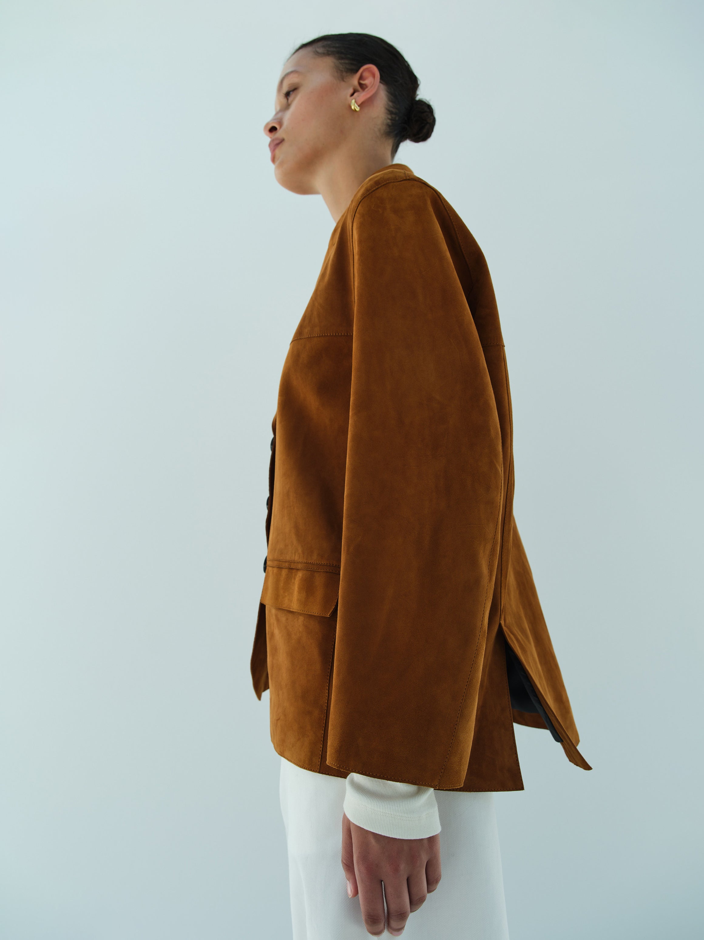 STEVE LEATHER JACKET / TOBACCO