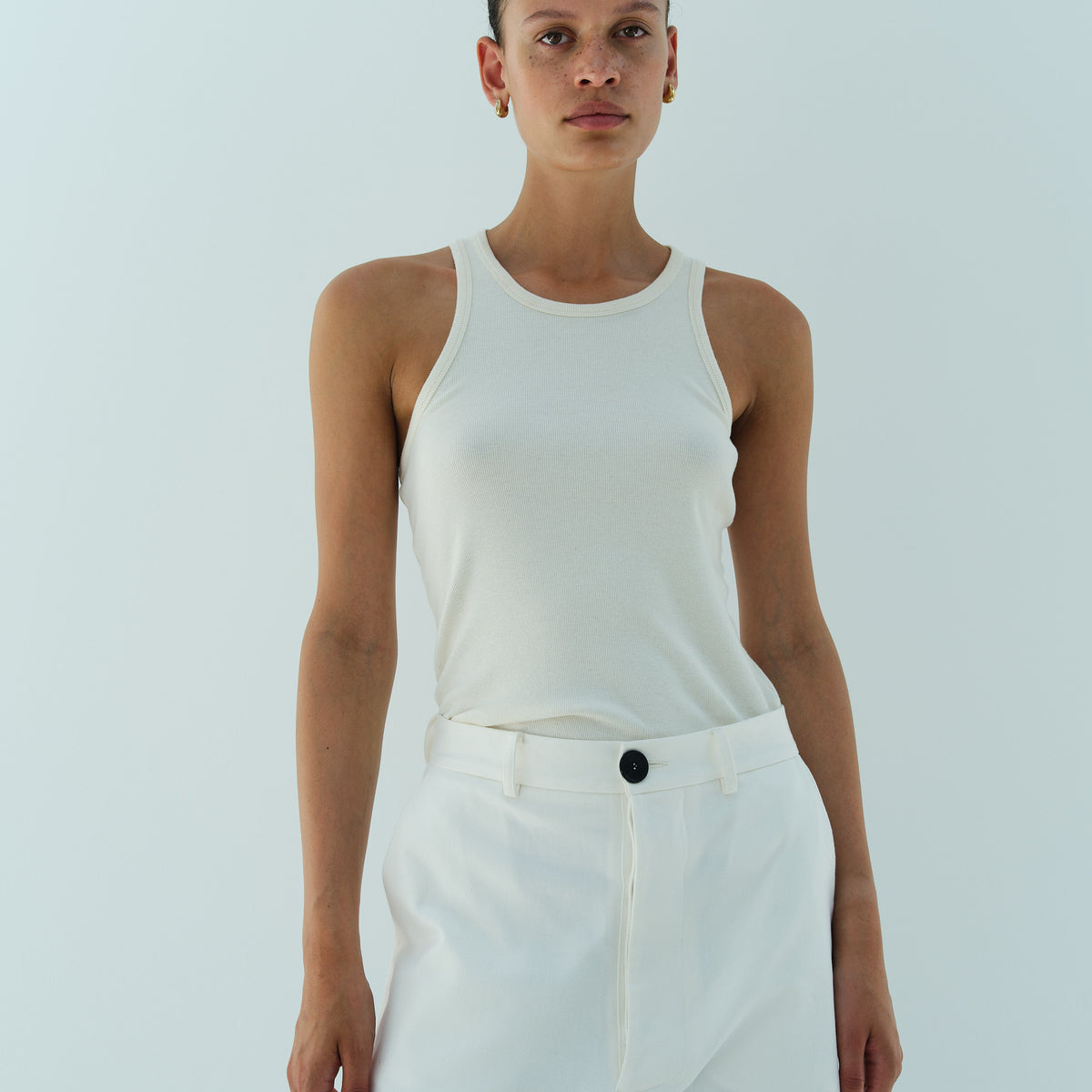 MINE TANK TOP / WHITE – RIKA STUDIOS
