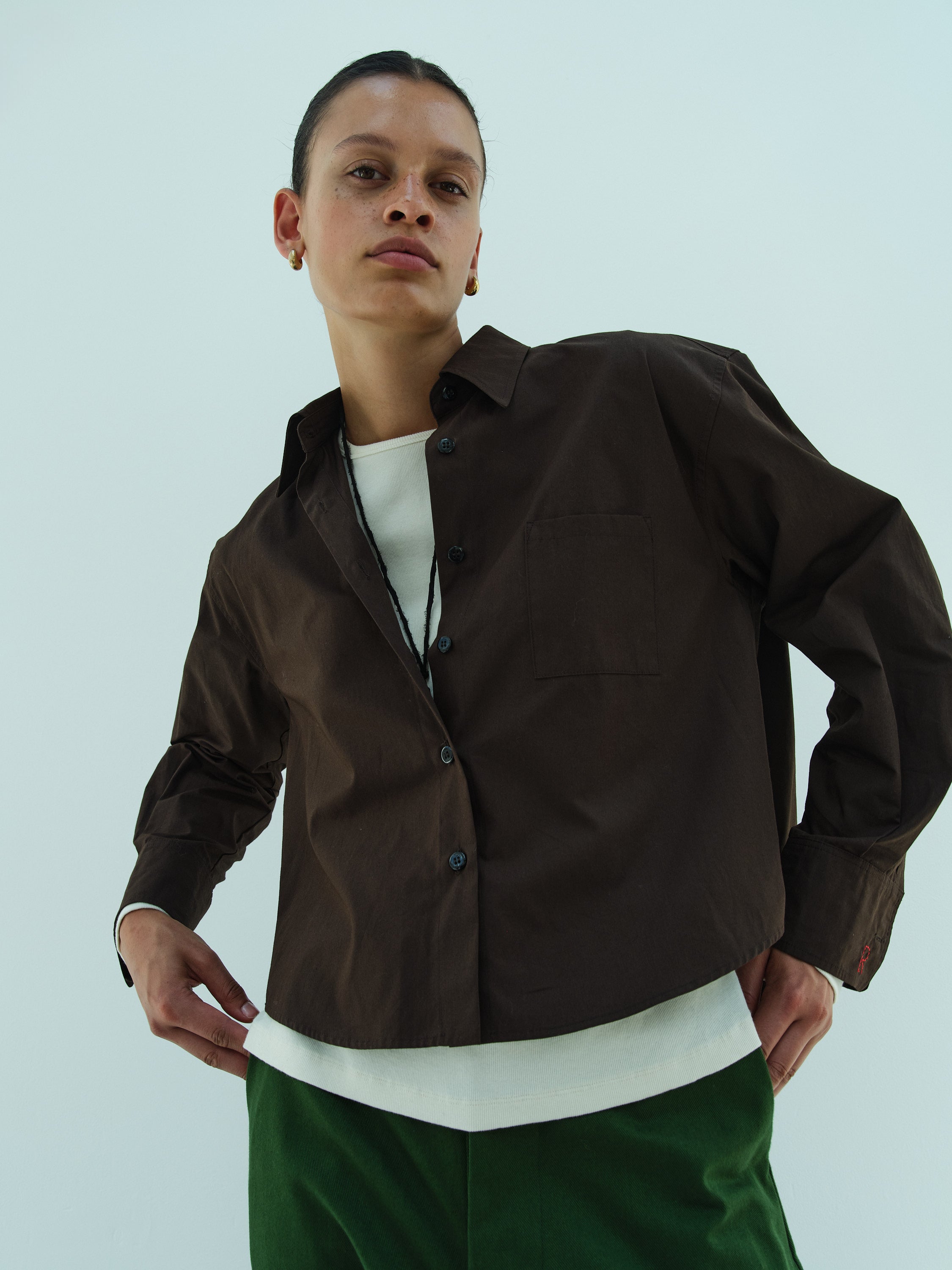 LOU LOU SHIRT / CHOCO