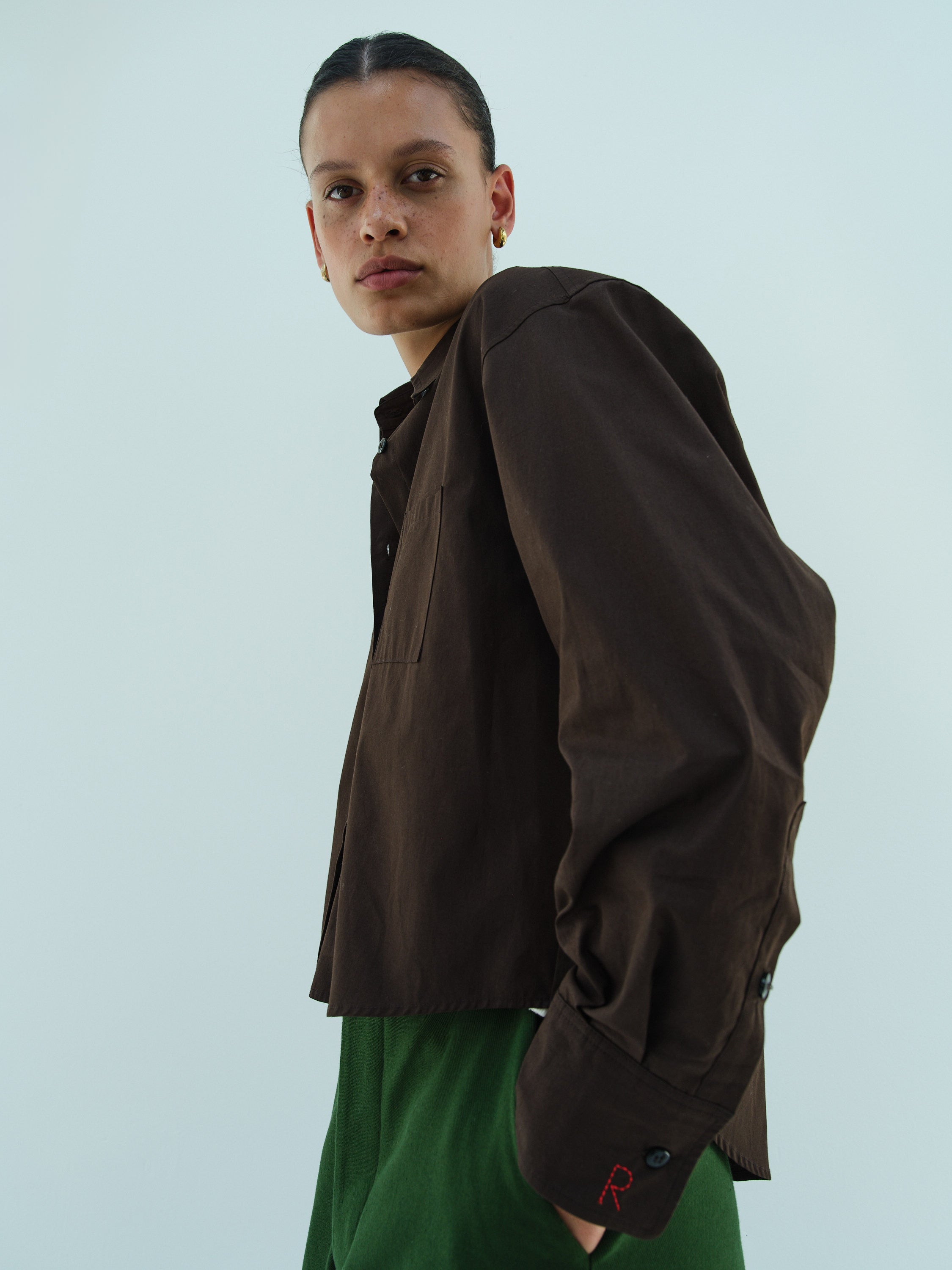 LOU LOU SHIRT / CHOCO