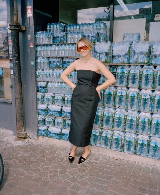 APPLE DRESS / BLACK COATED