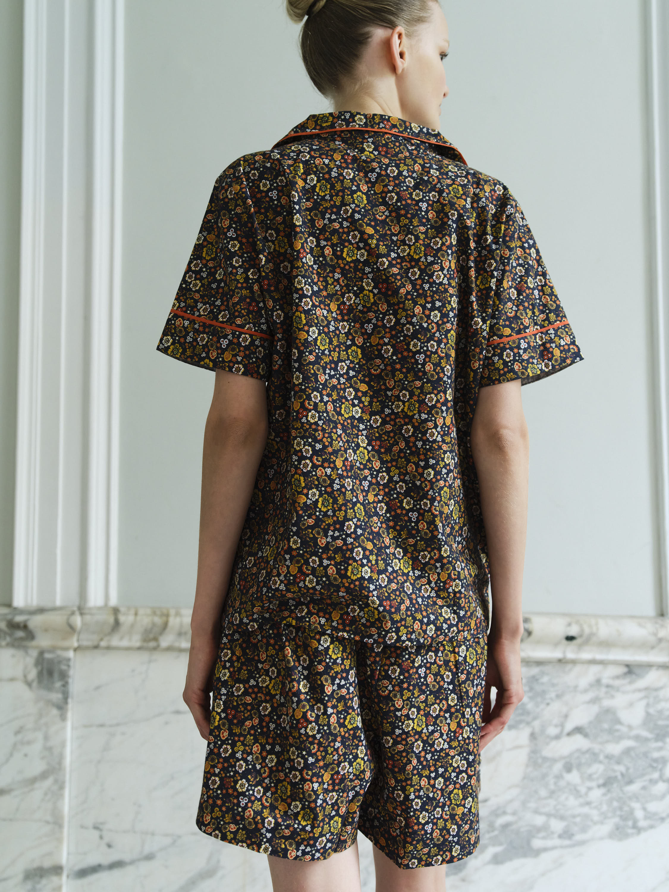 PYJAMA SET-SHORT / FLOWER