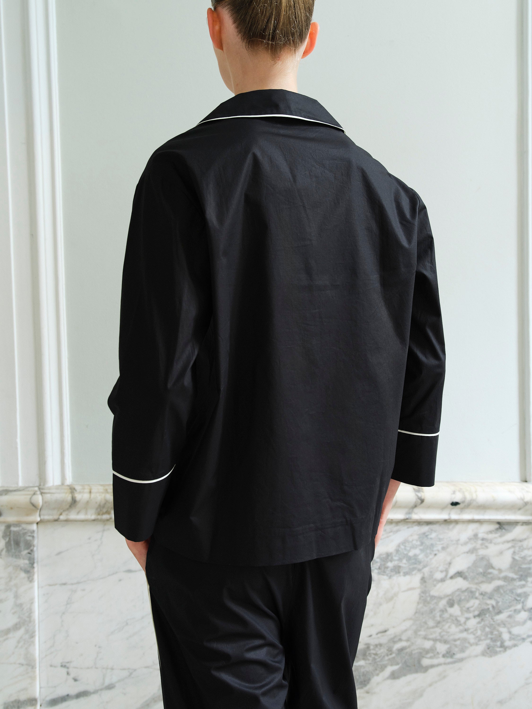 PYJAMA SET-LONG / BLACK