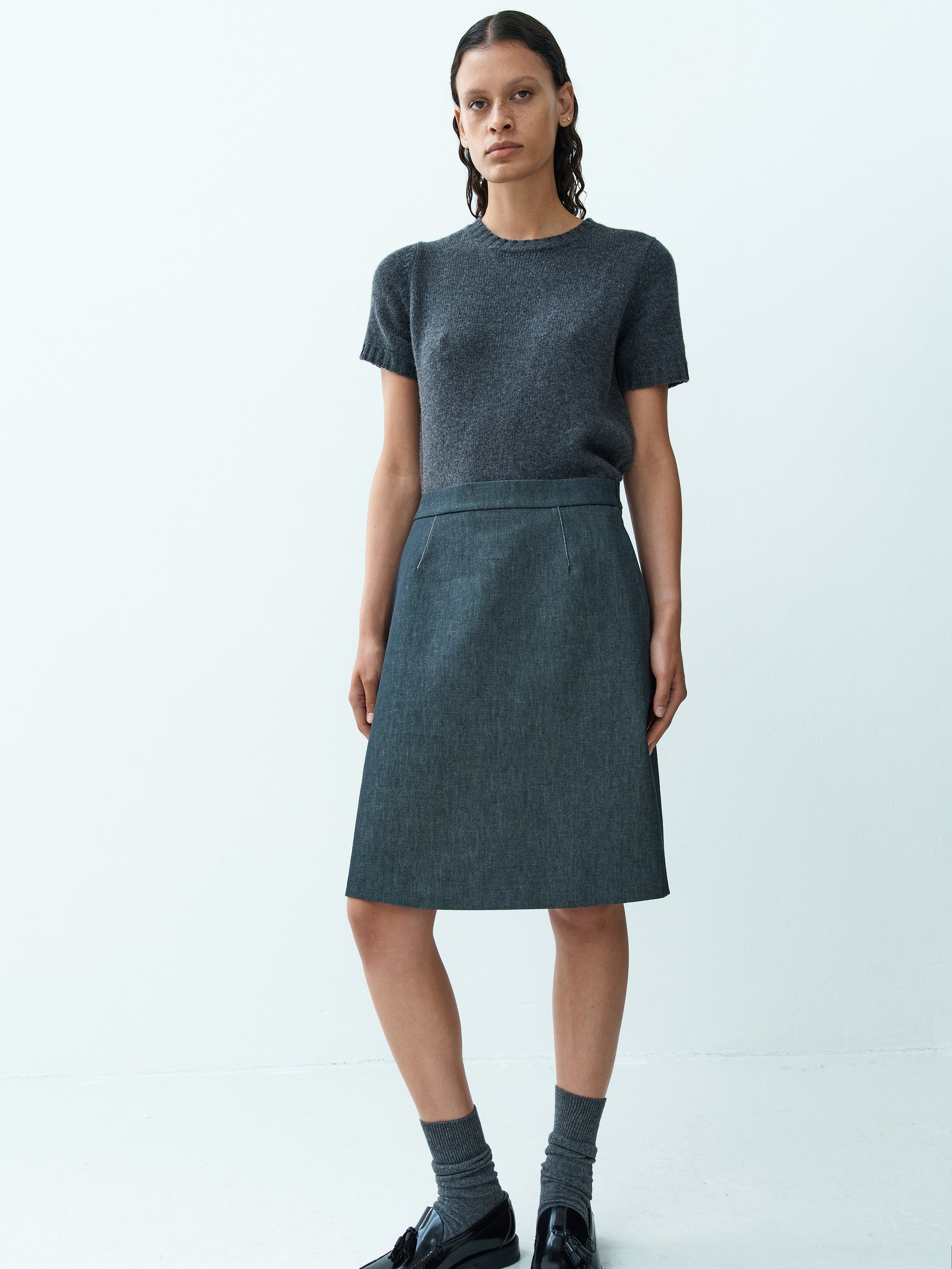 AIVITA SKIRT / INDIGO