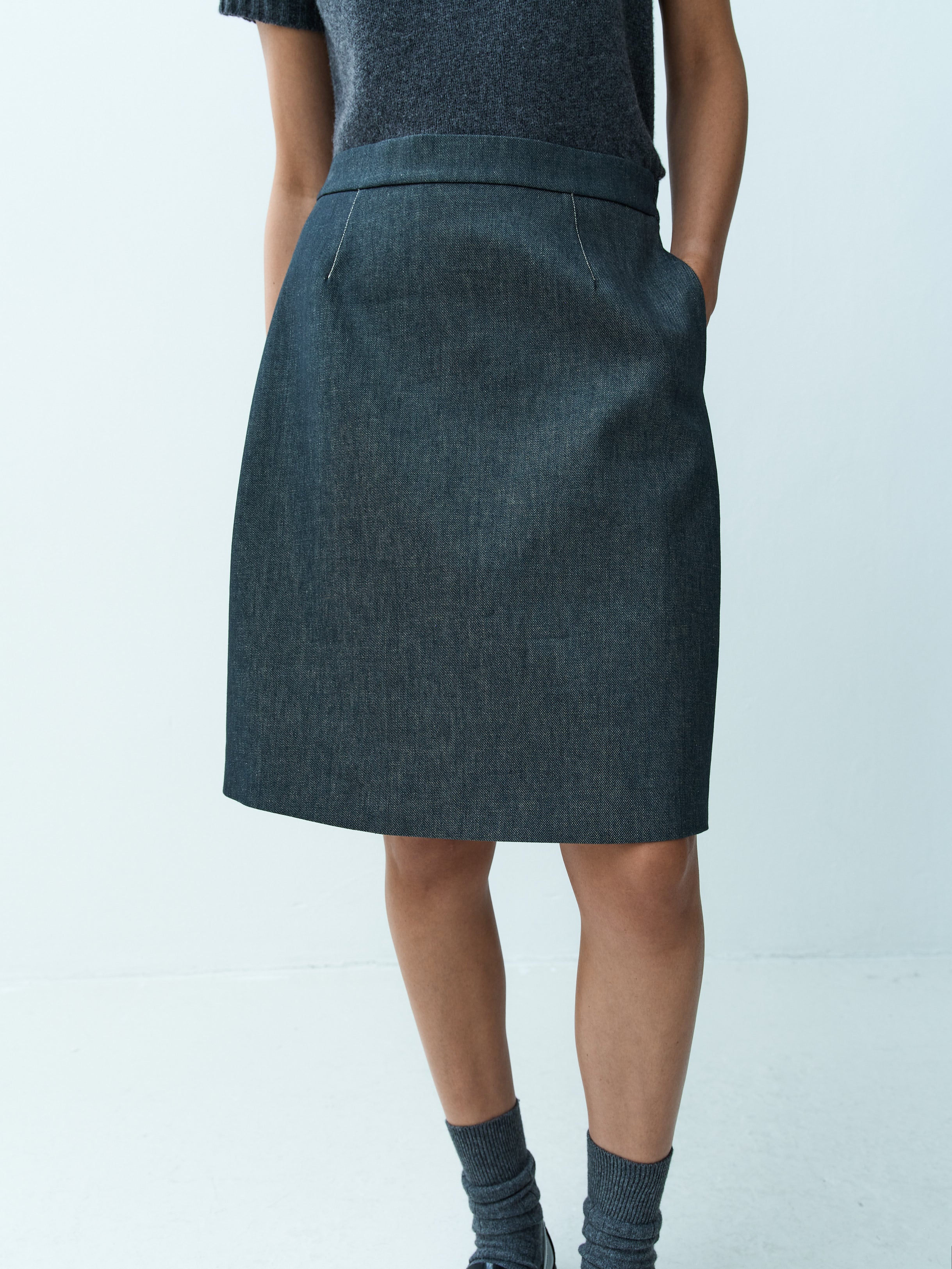 AIVITA SKIRT / INDIGO