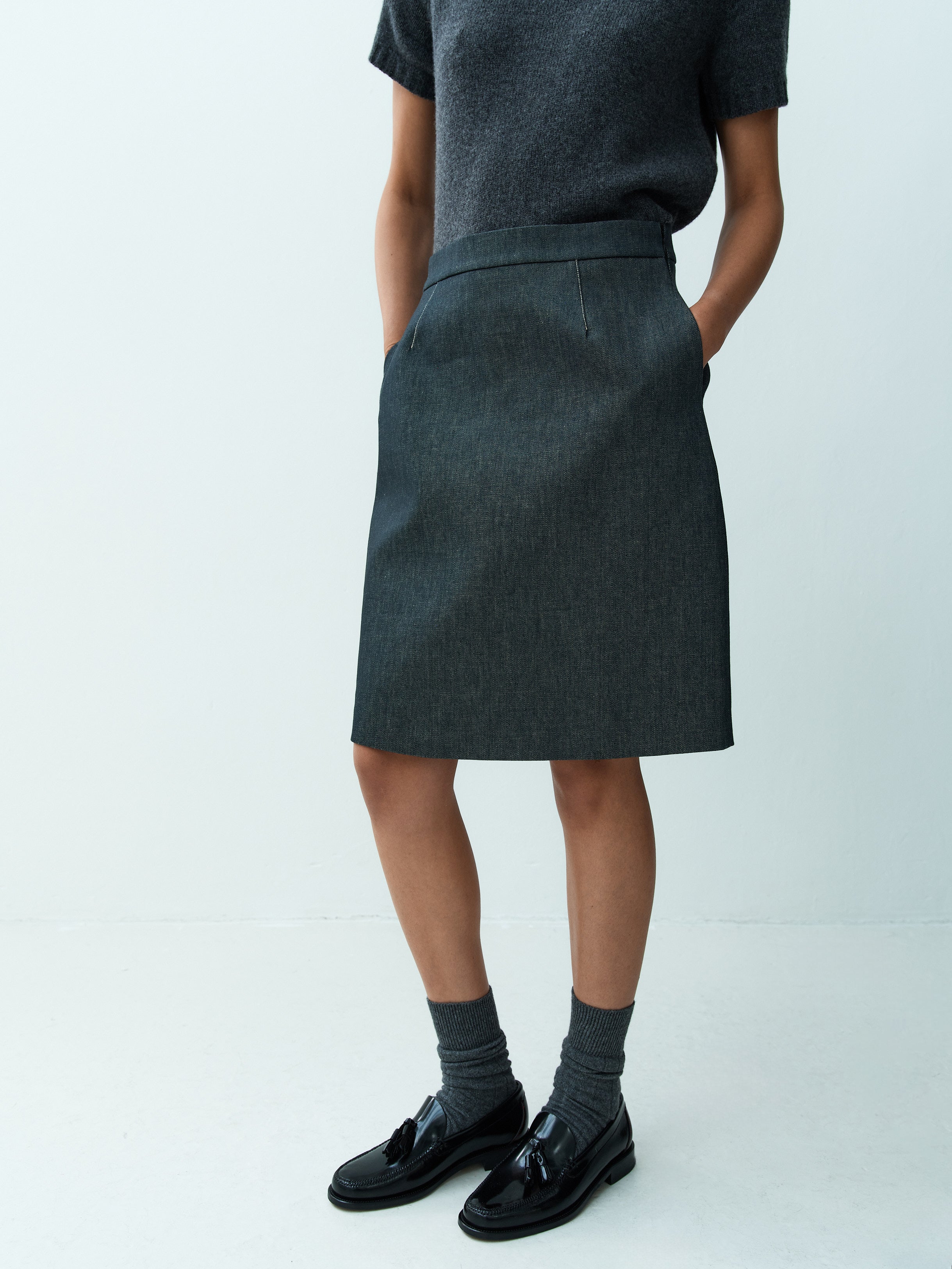 AIVITA SKIRT / INDIGO