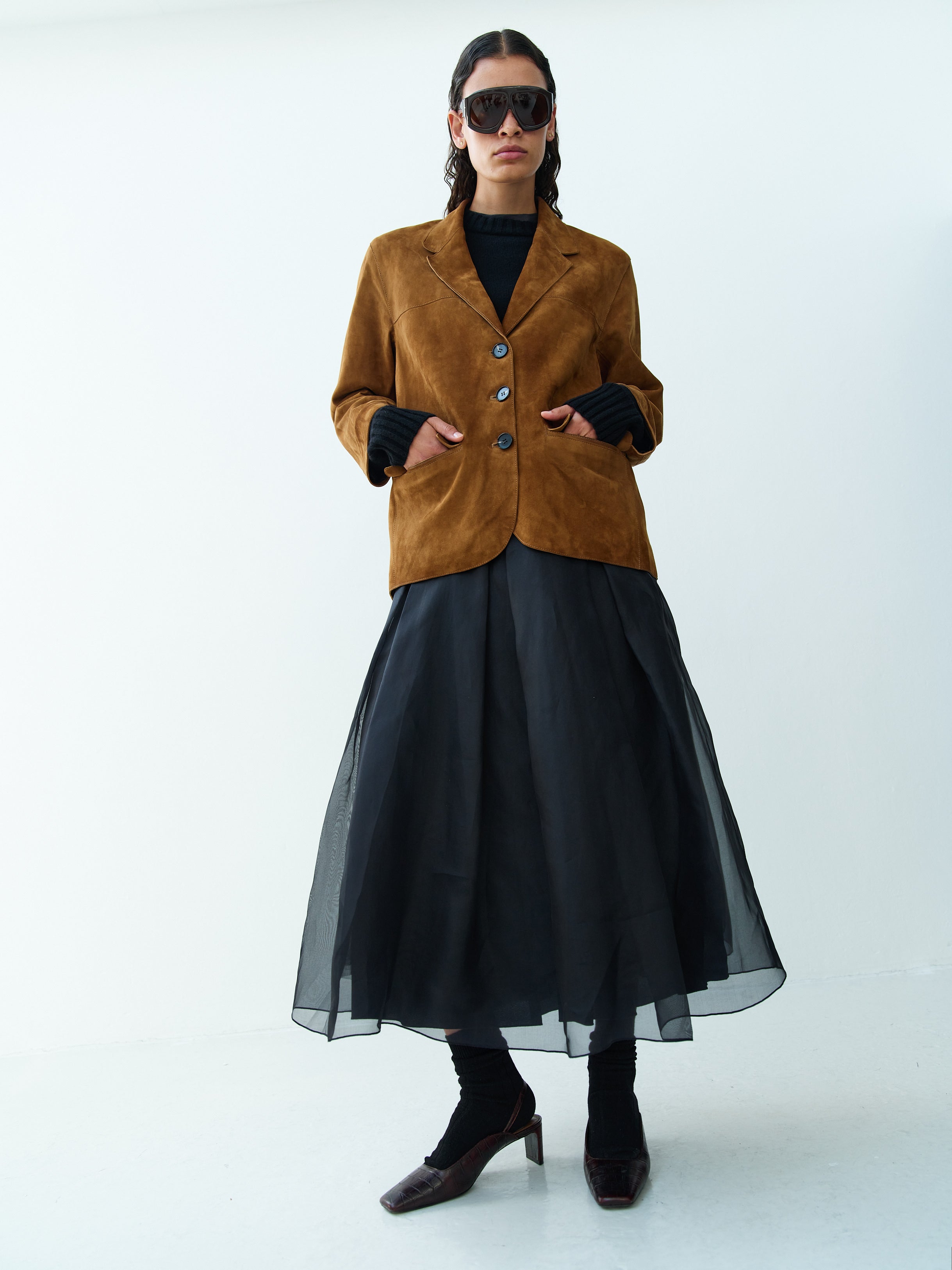 STEVE LEATHER JACKET / GOLD