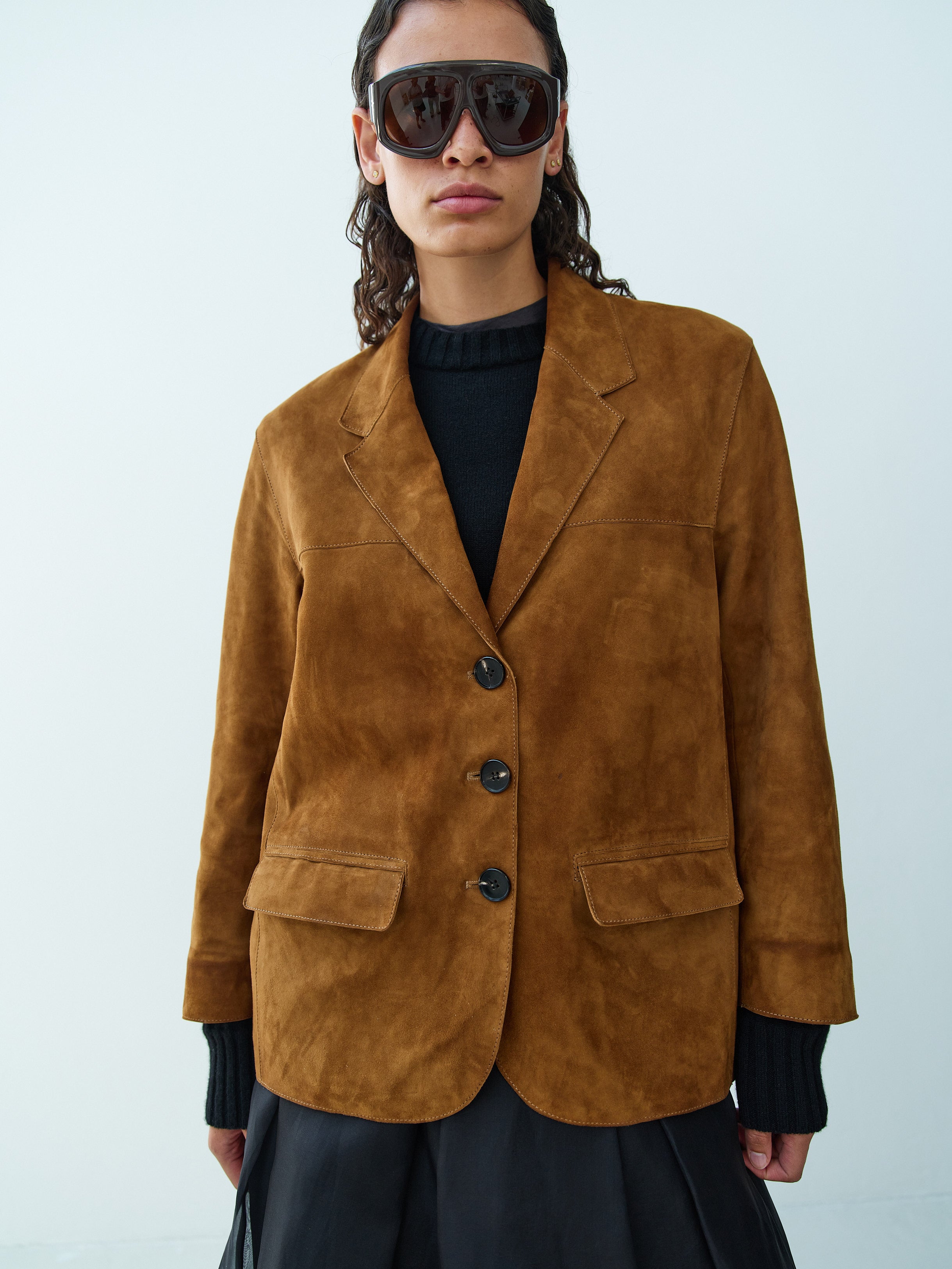 STEVE LEATHER JACKET / GOLD