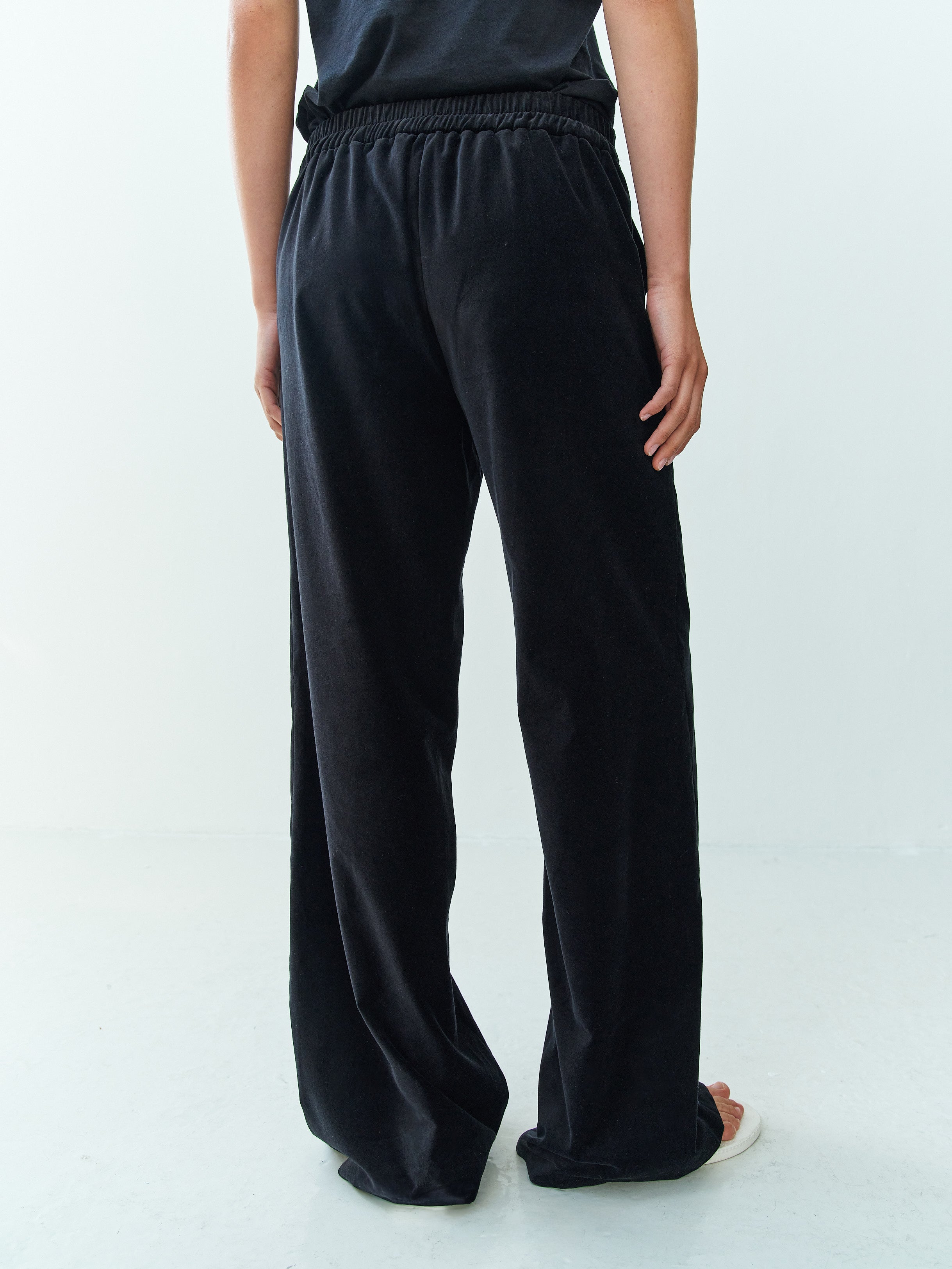 ROBIN PANTS / BLACK VLVT