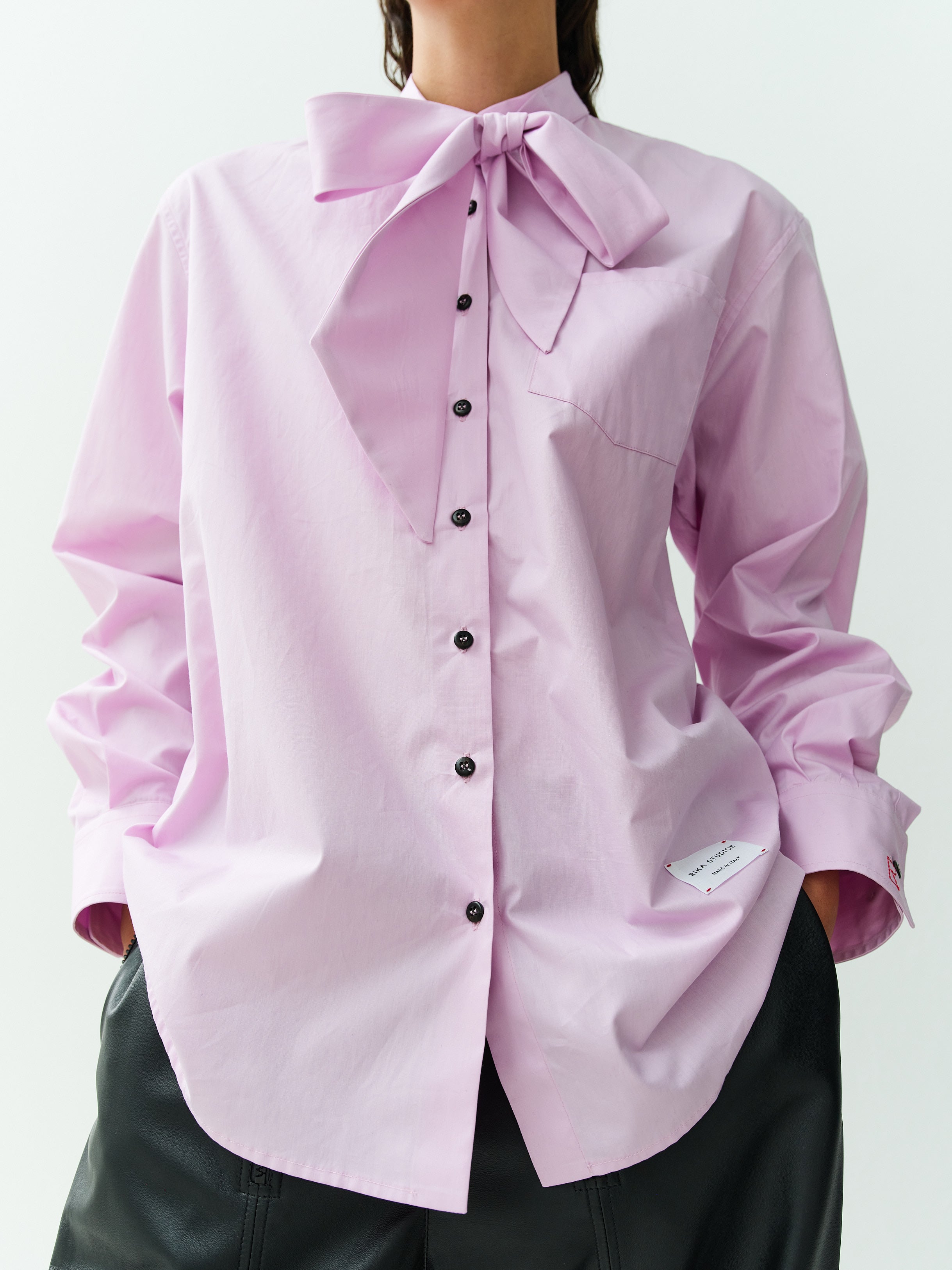 BLAZE SHIRT BOW-TIE / PINK