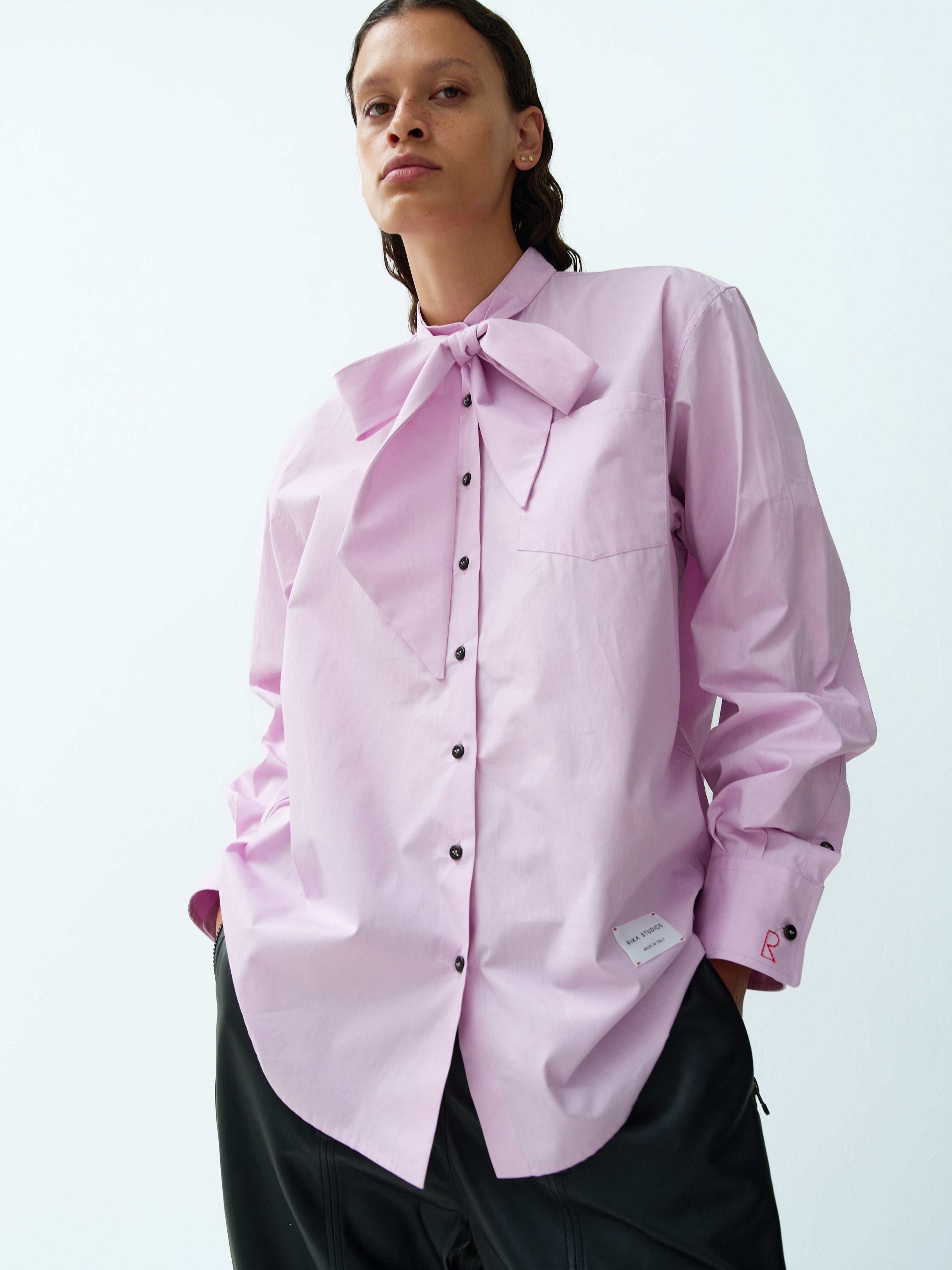 BLAZE SHIRT BOW-TIE / PINK