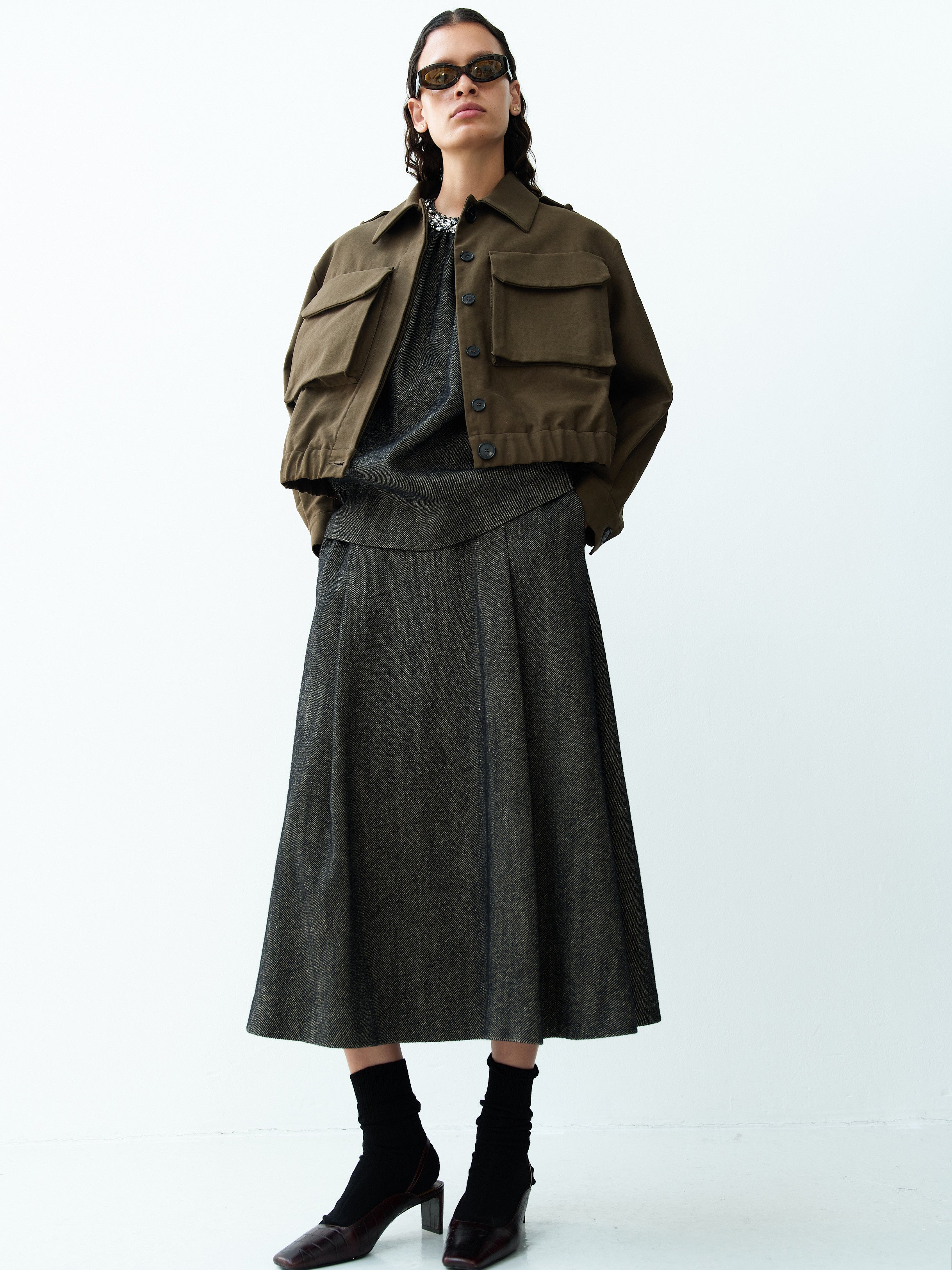 BOMBER JACKET / KHAKI GREEN