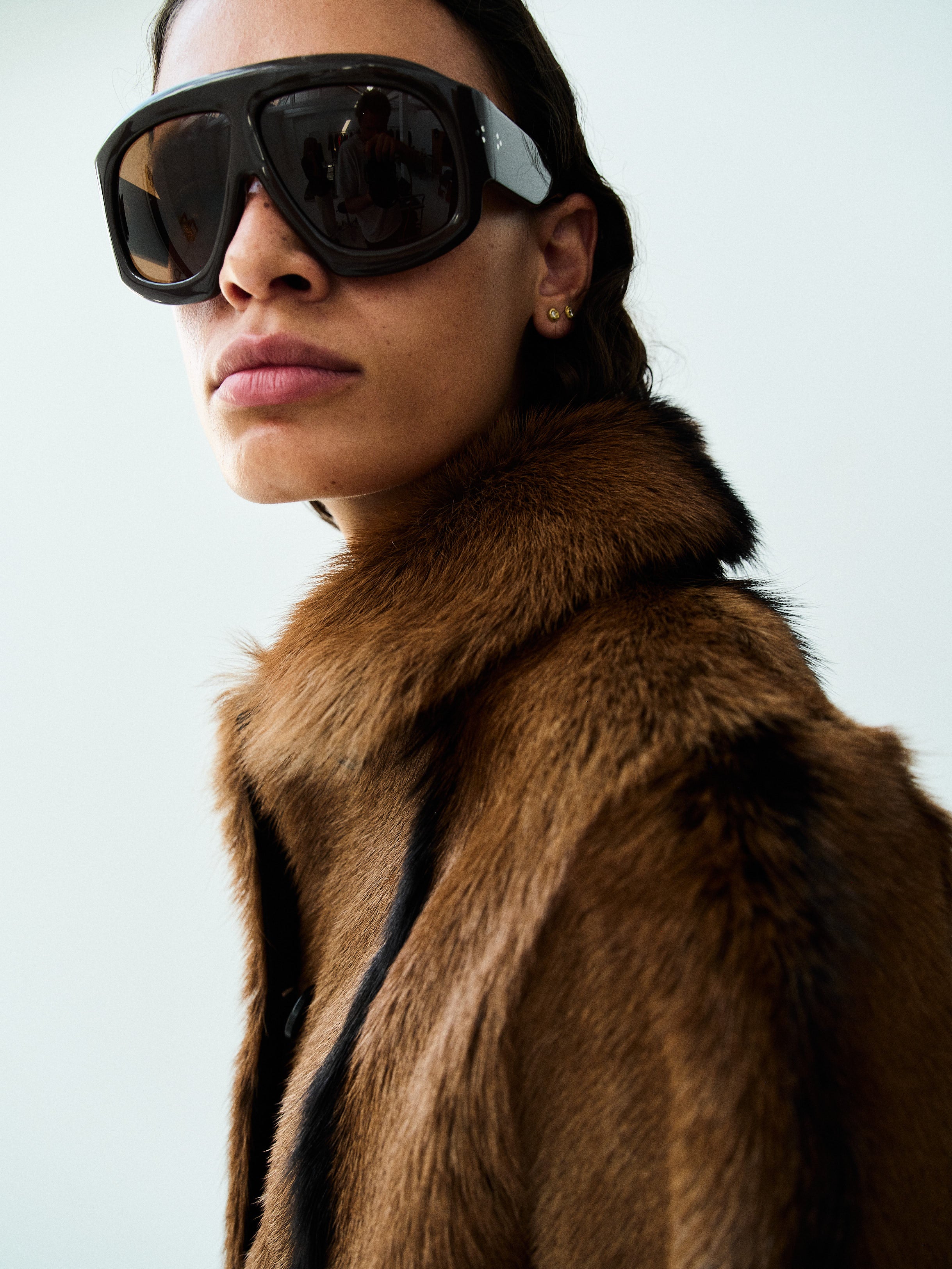 MADISON COAT LT. BROWN-BLACK