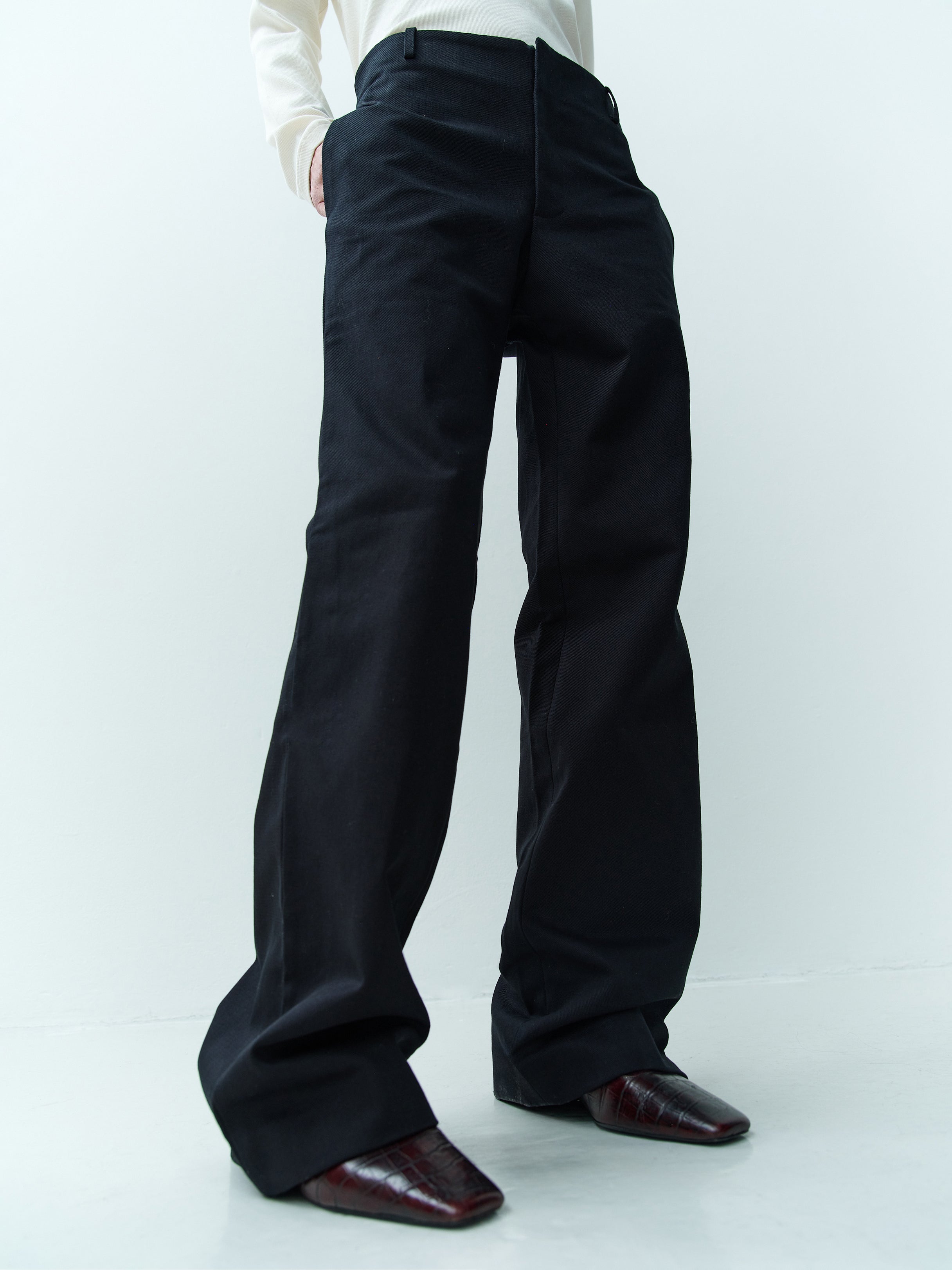 ALICE PANTS / BLACK TWILL – RIKA STUDIOS
