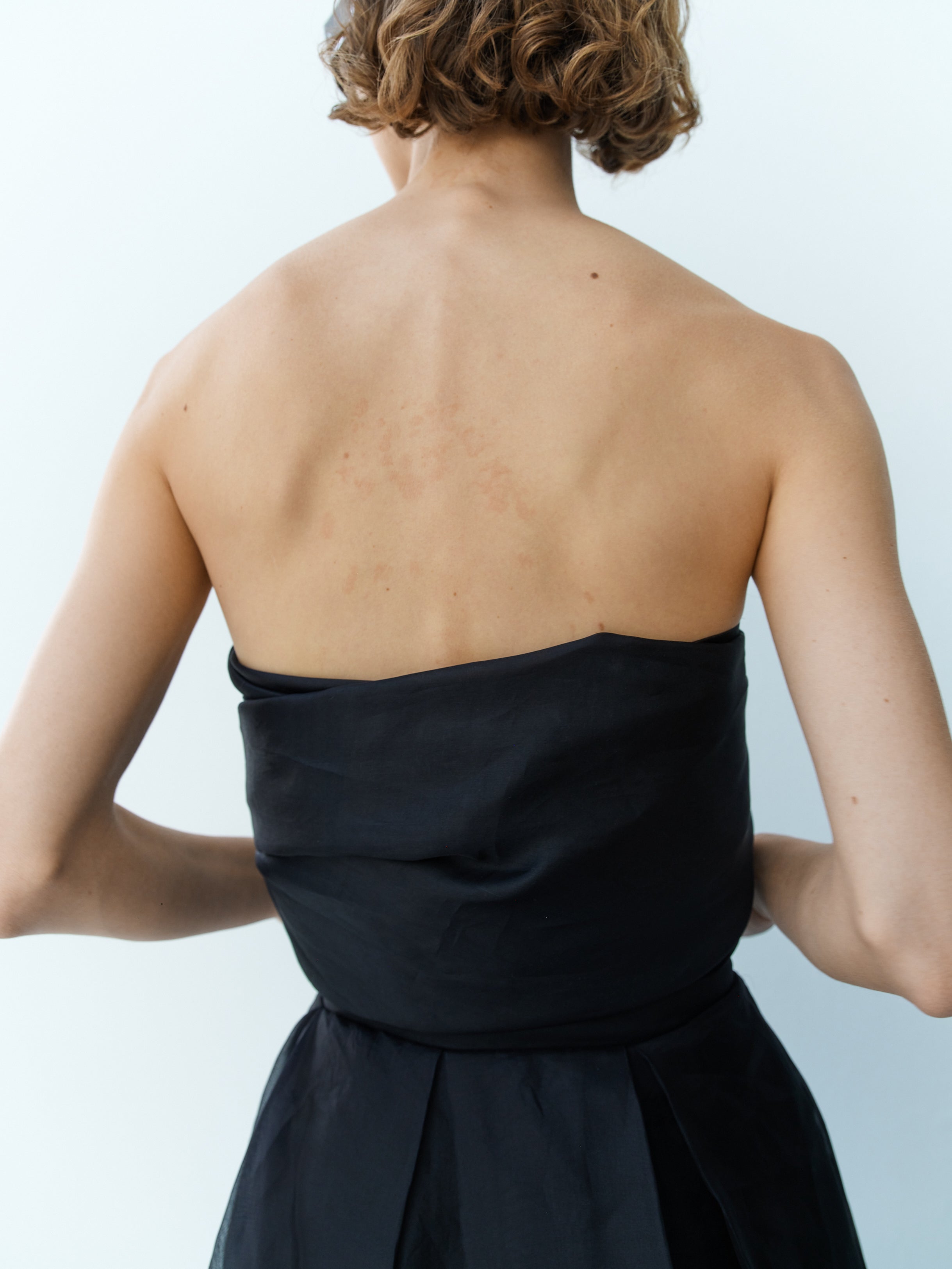 TWIST PARK LANE SILK DRESS / BLACK