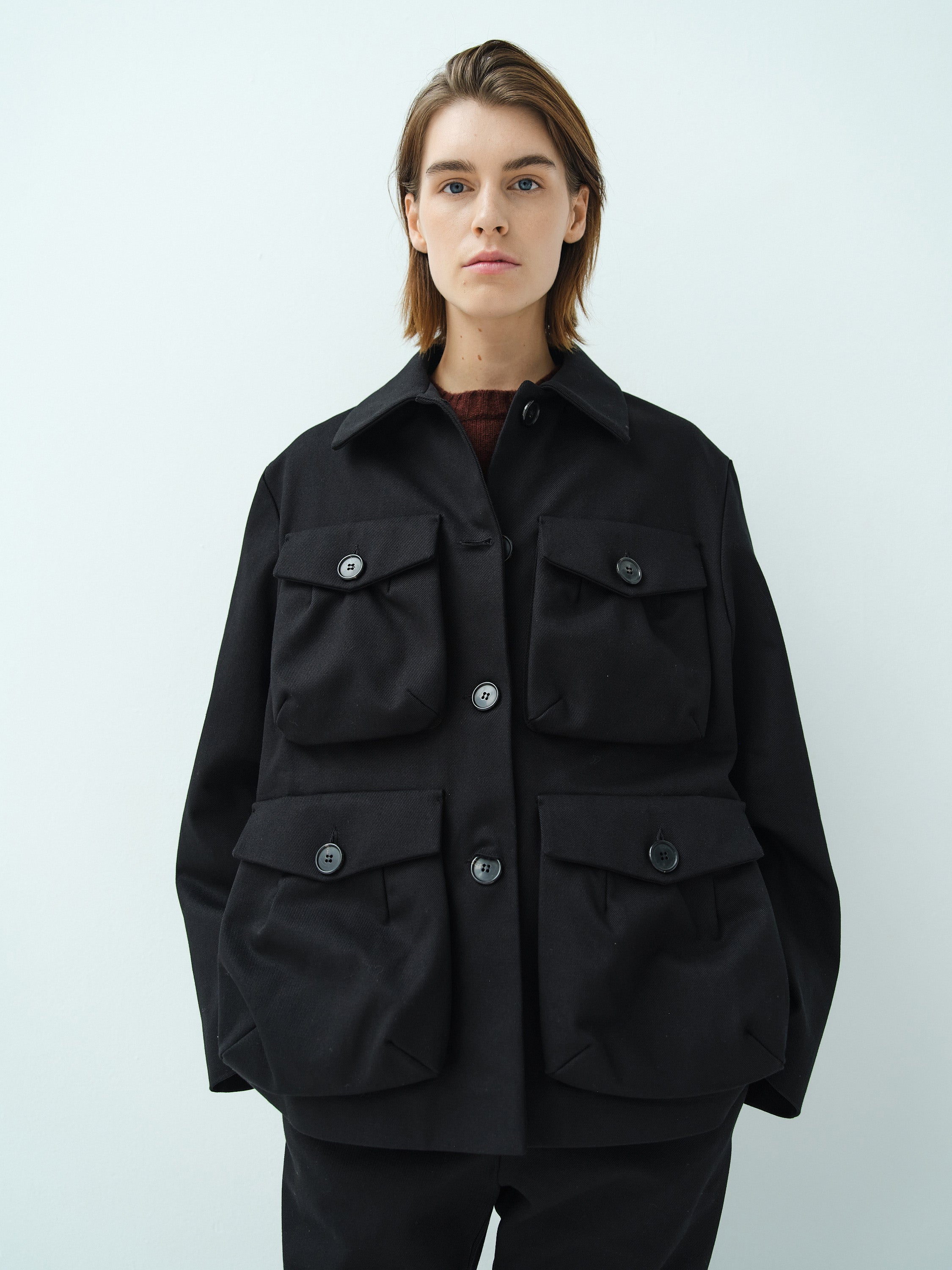 FRANK JACKET / BLACK TWILL