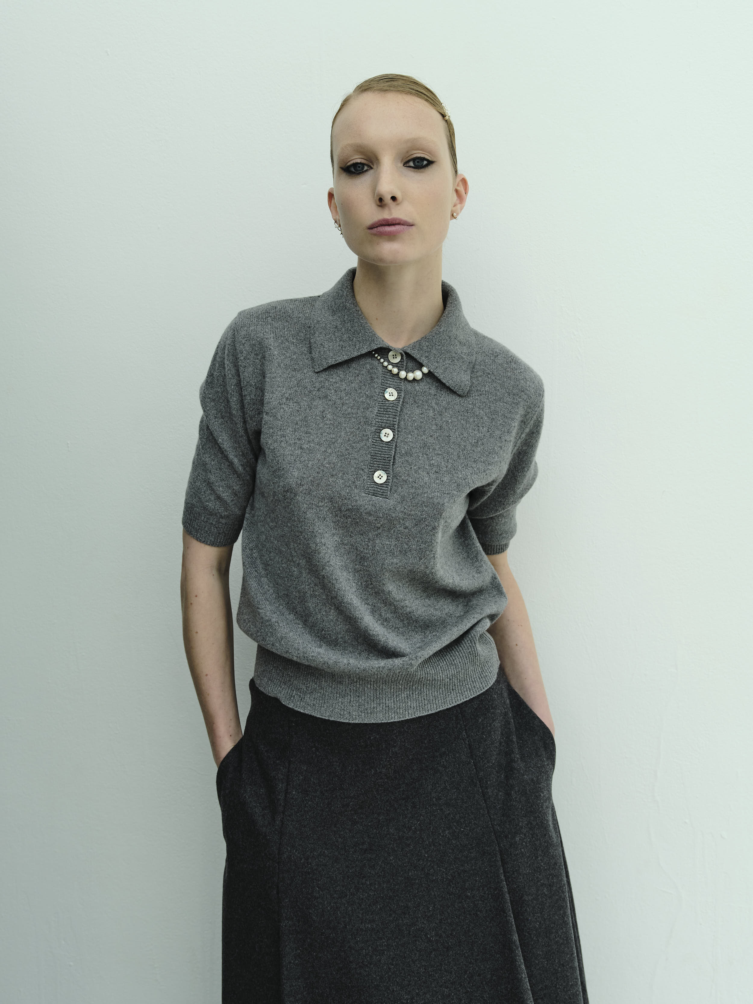 SPRING POLO / GREYISH