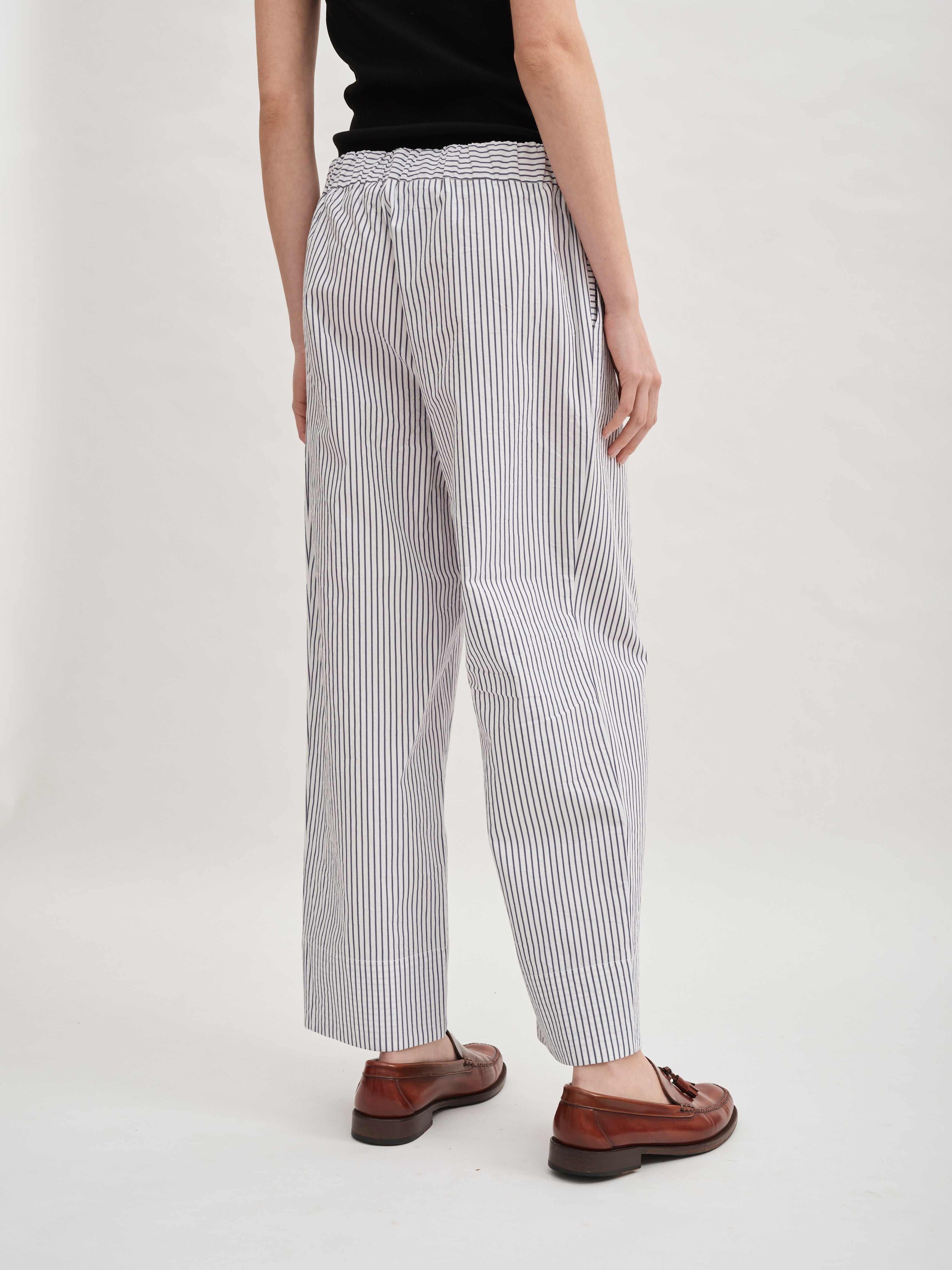 PEPE PANT / WHITE/NAVY