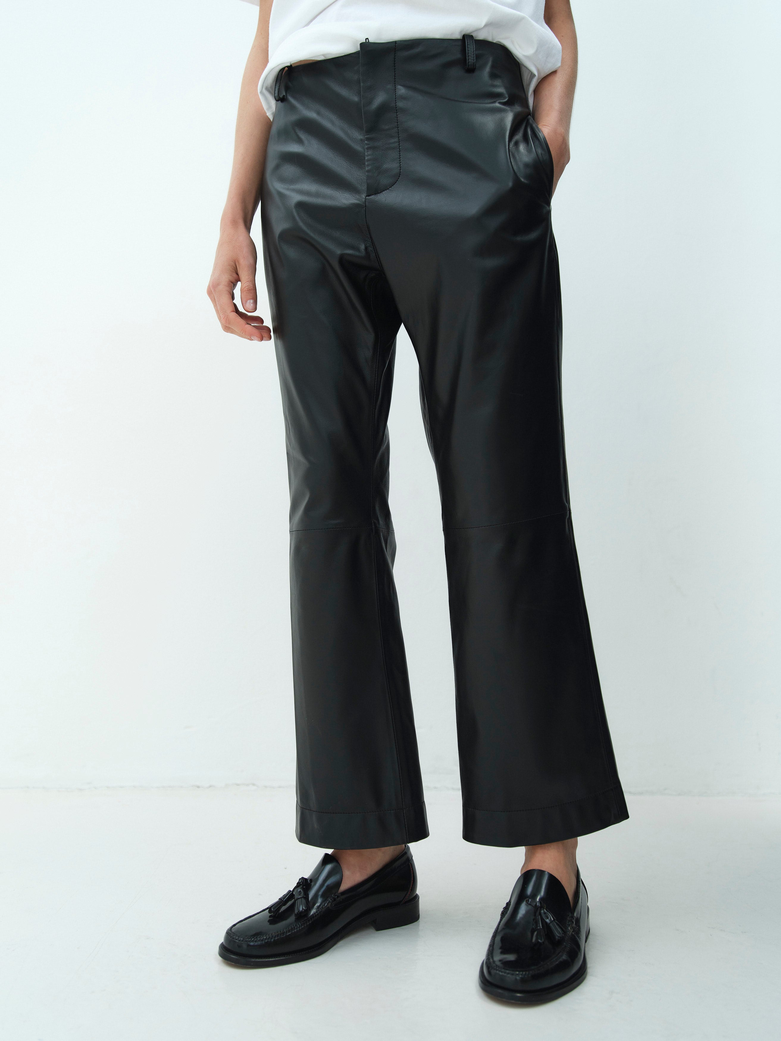 TOM PANTS / BLACK NAPPA