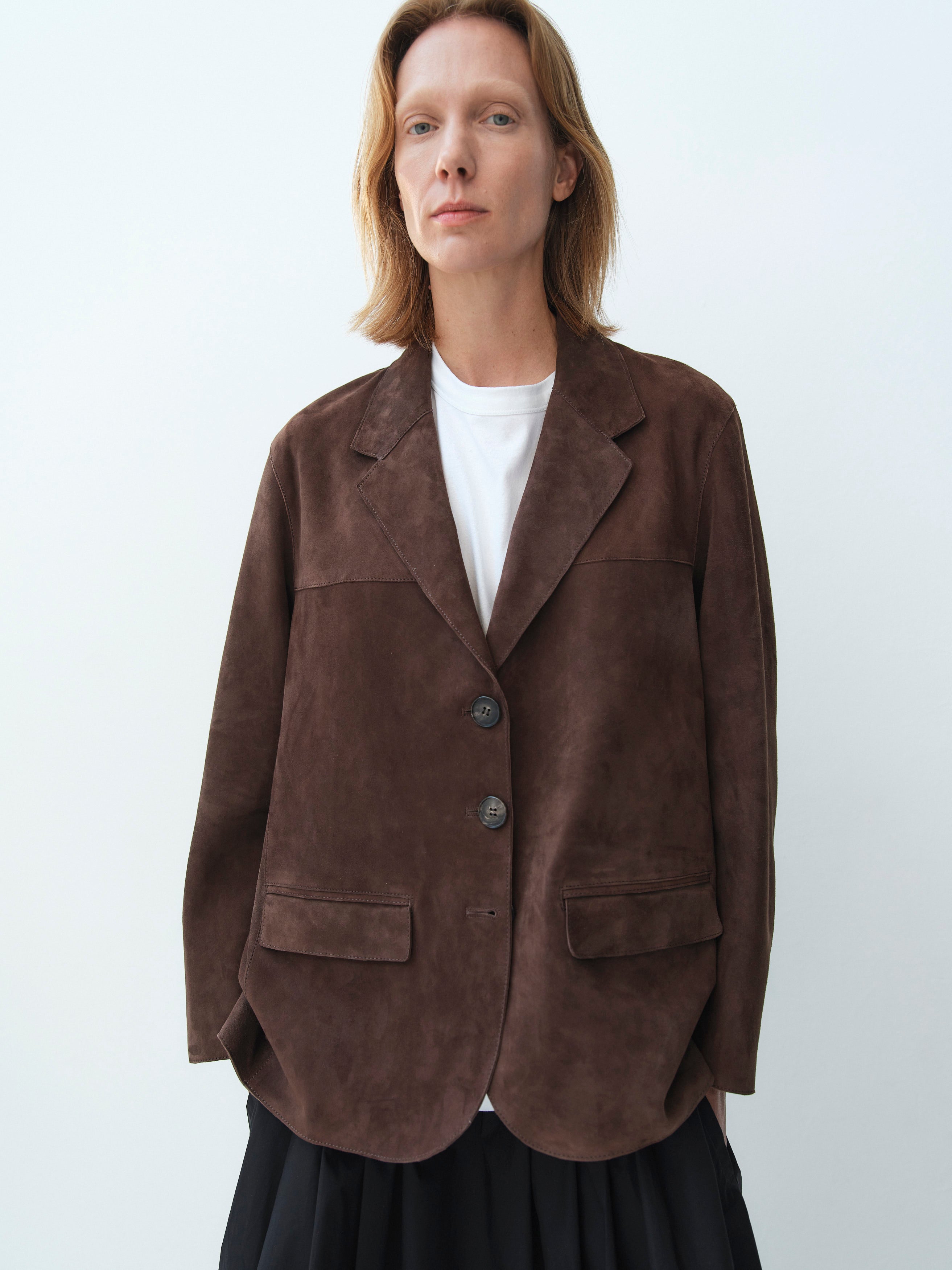 STEVE SUEDE JACKET / HAZELNUT – RIKA STUDIOS