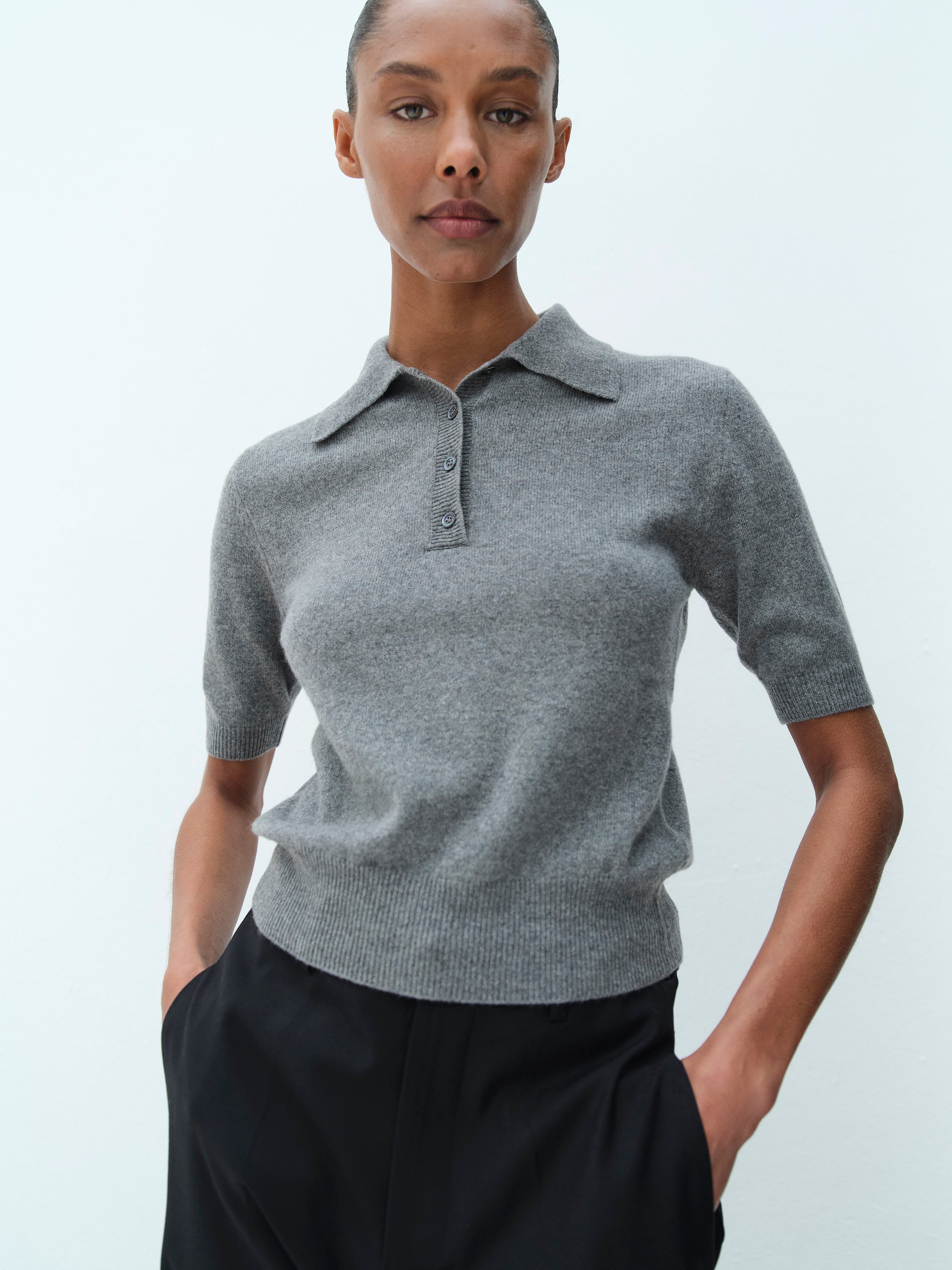 SPRING POLO / GREYISH