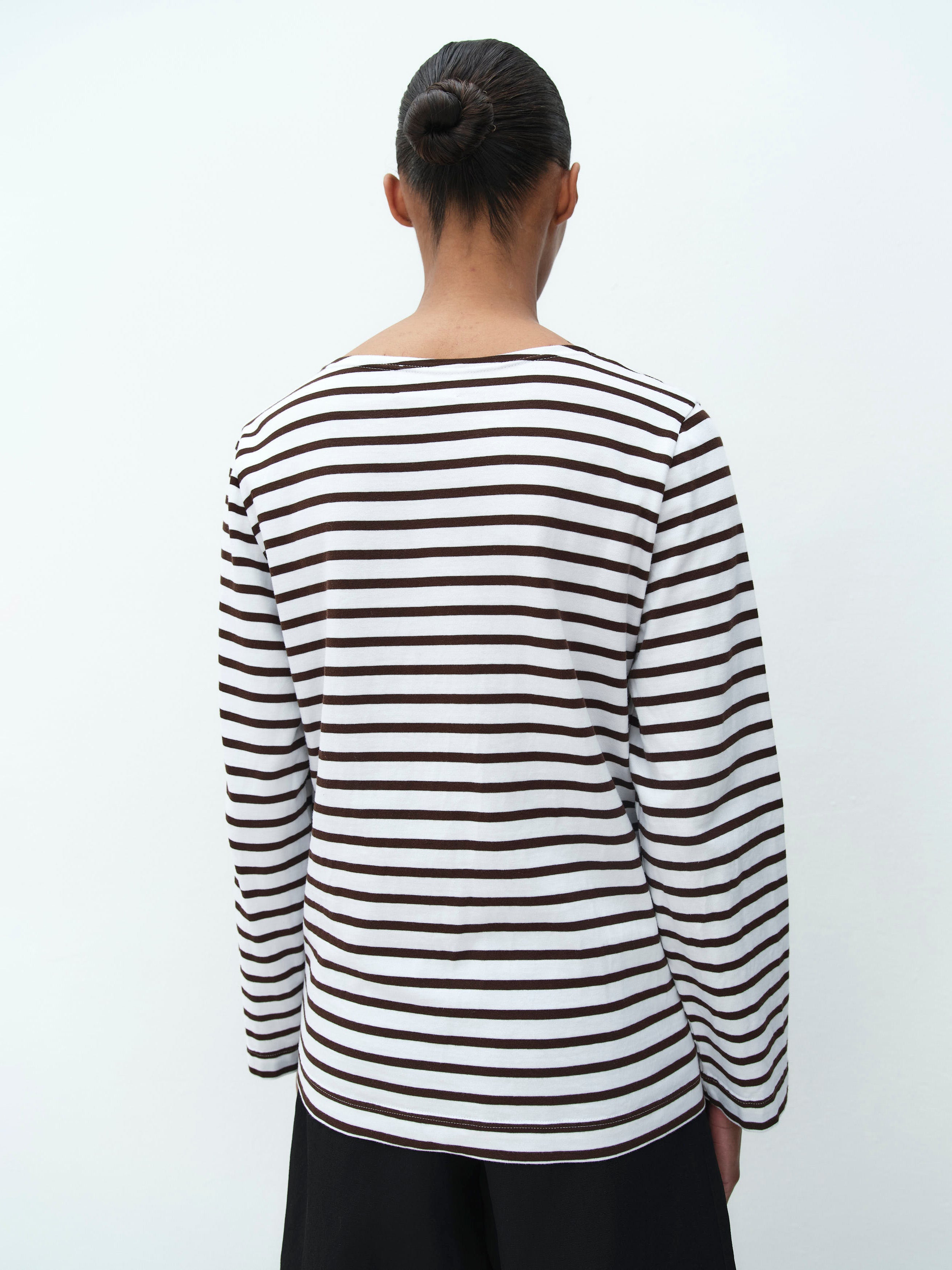 SAILOR TEE / WHITE & CHOCOLATE