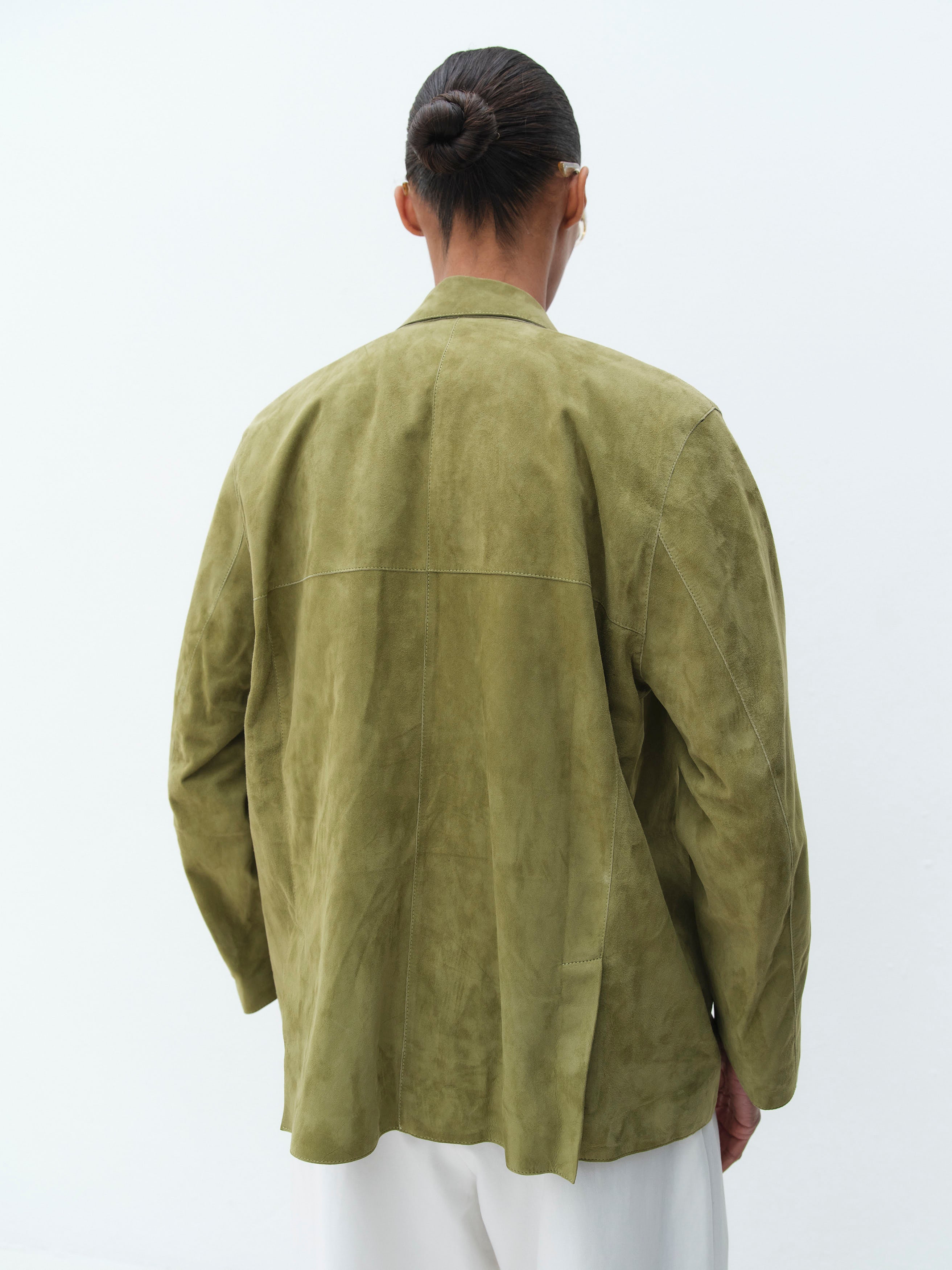STEVE SUEDE JACKET / OLIVE