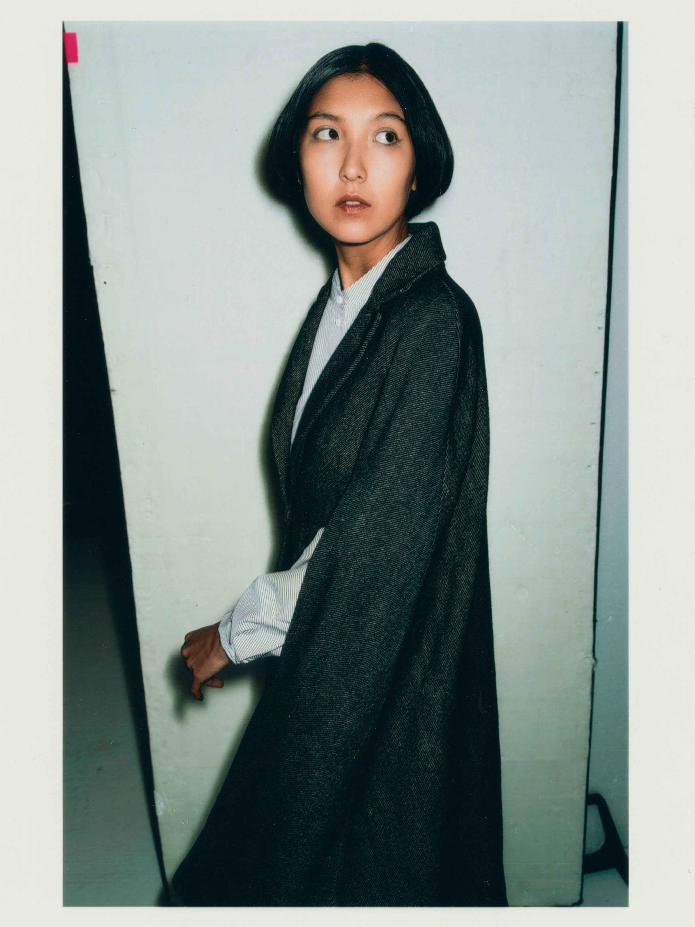 CAPE COAT / BLACK TEA