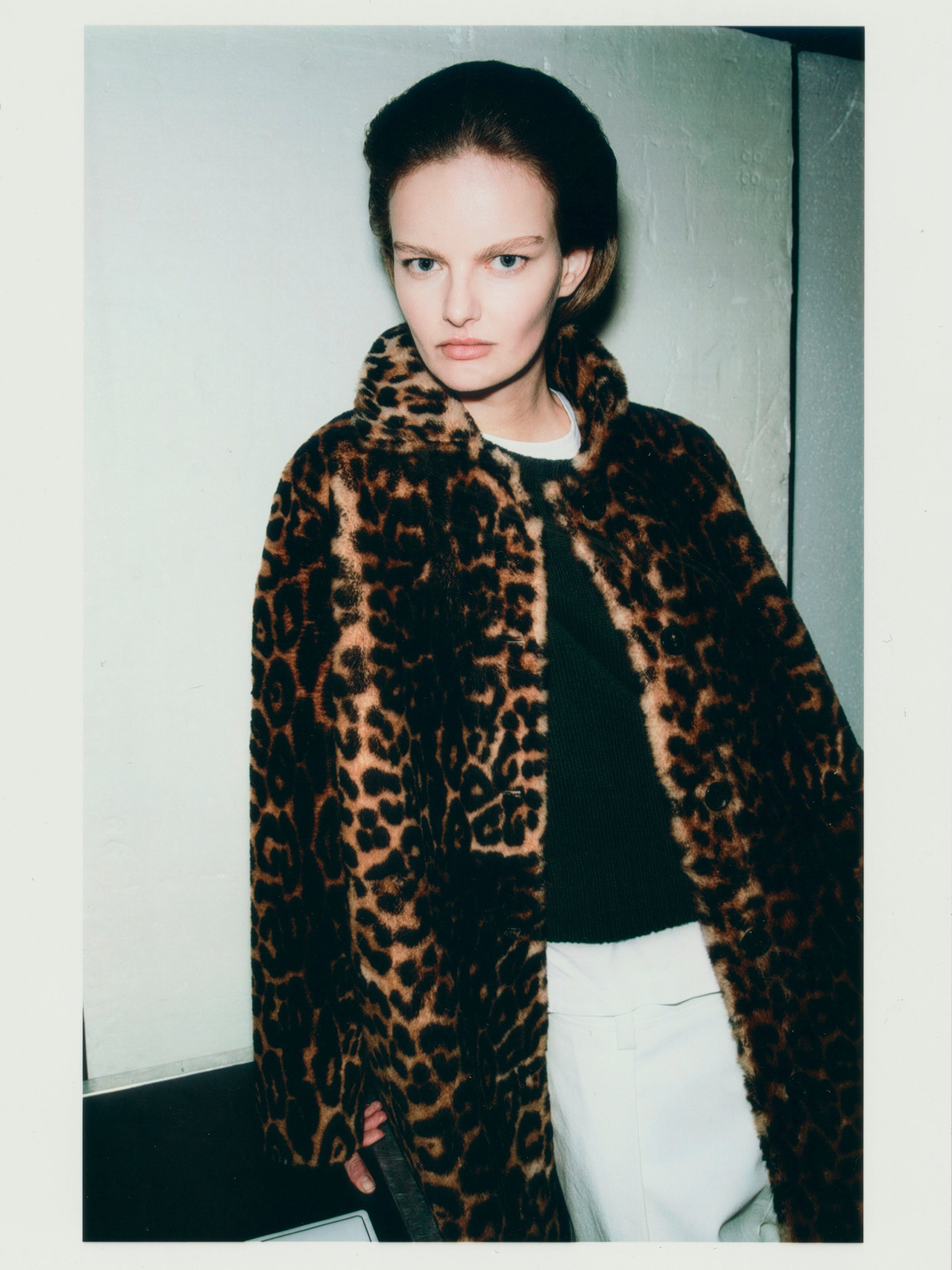 MADISON SHEARLING COAT REVERSIBLE / HAND PRINTED PANTHER