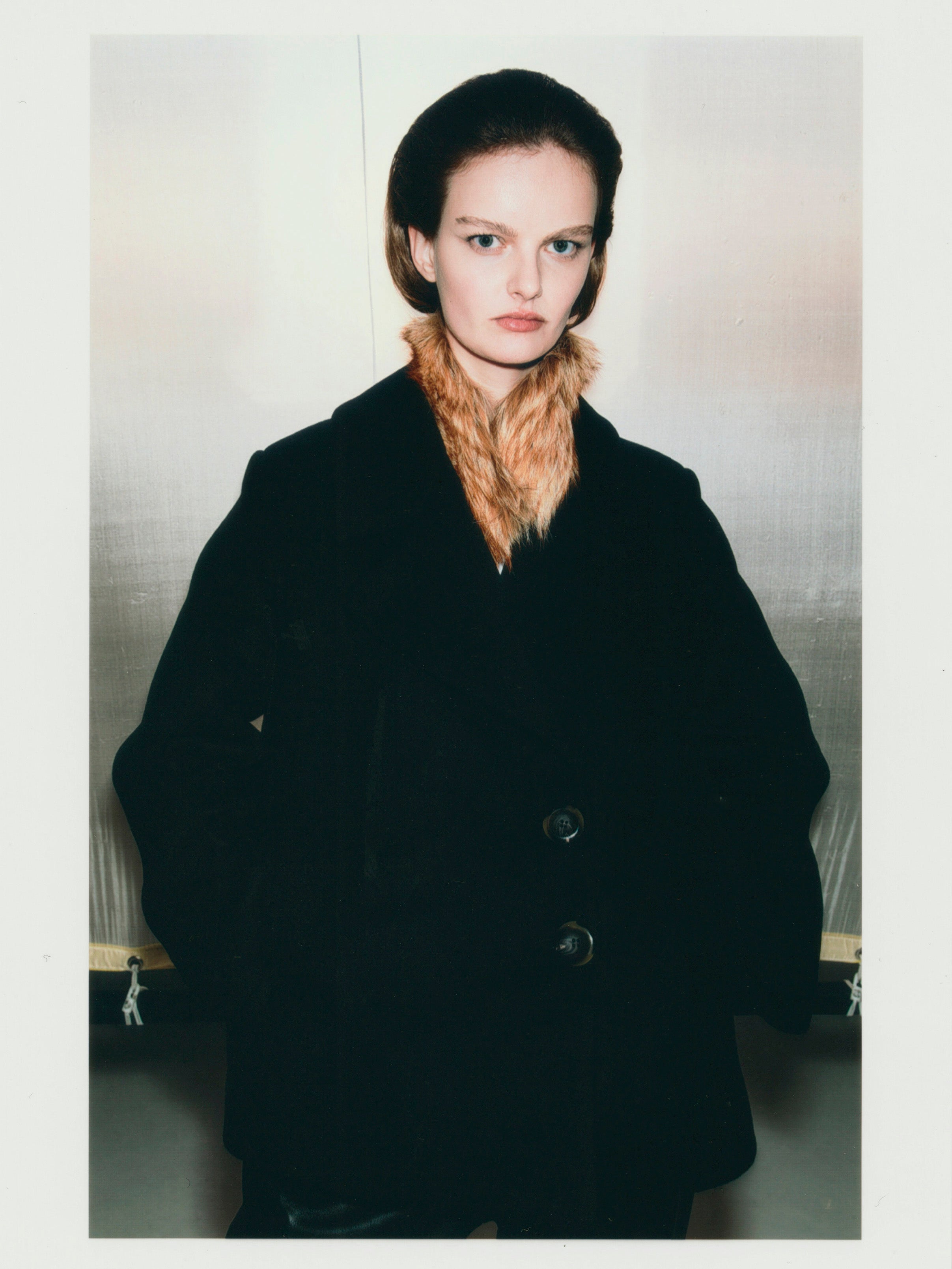 GEORGE COAT CROPPED / BLACK