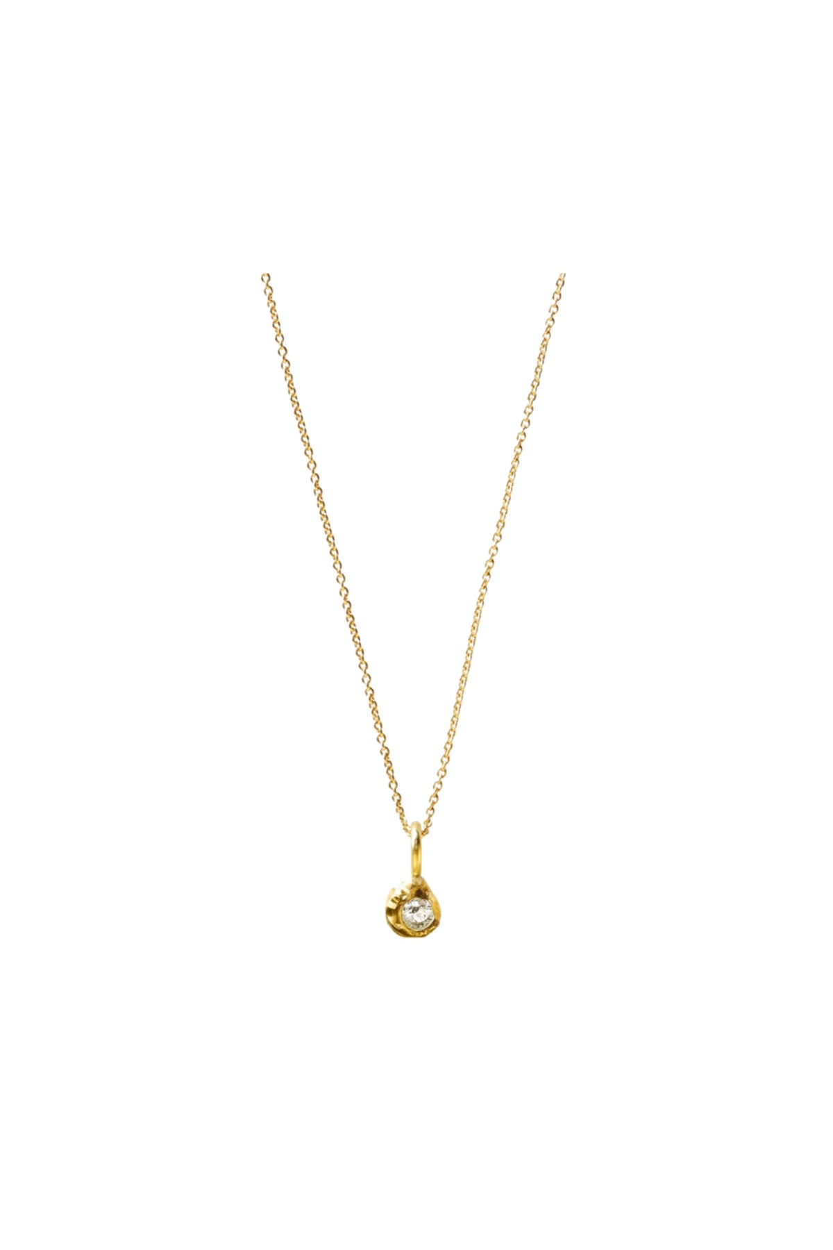 ELHANATI  SOLITAIRE / IMAN 0,10 CT NECKLACE
