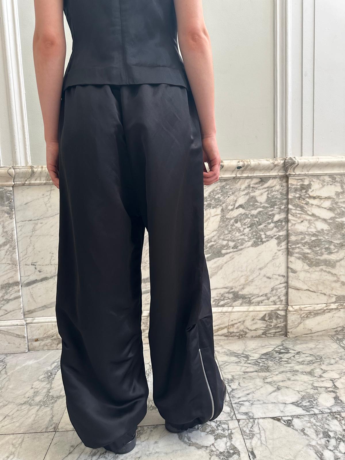 TRACK SET PANTS & VEST / BLACK