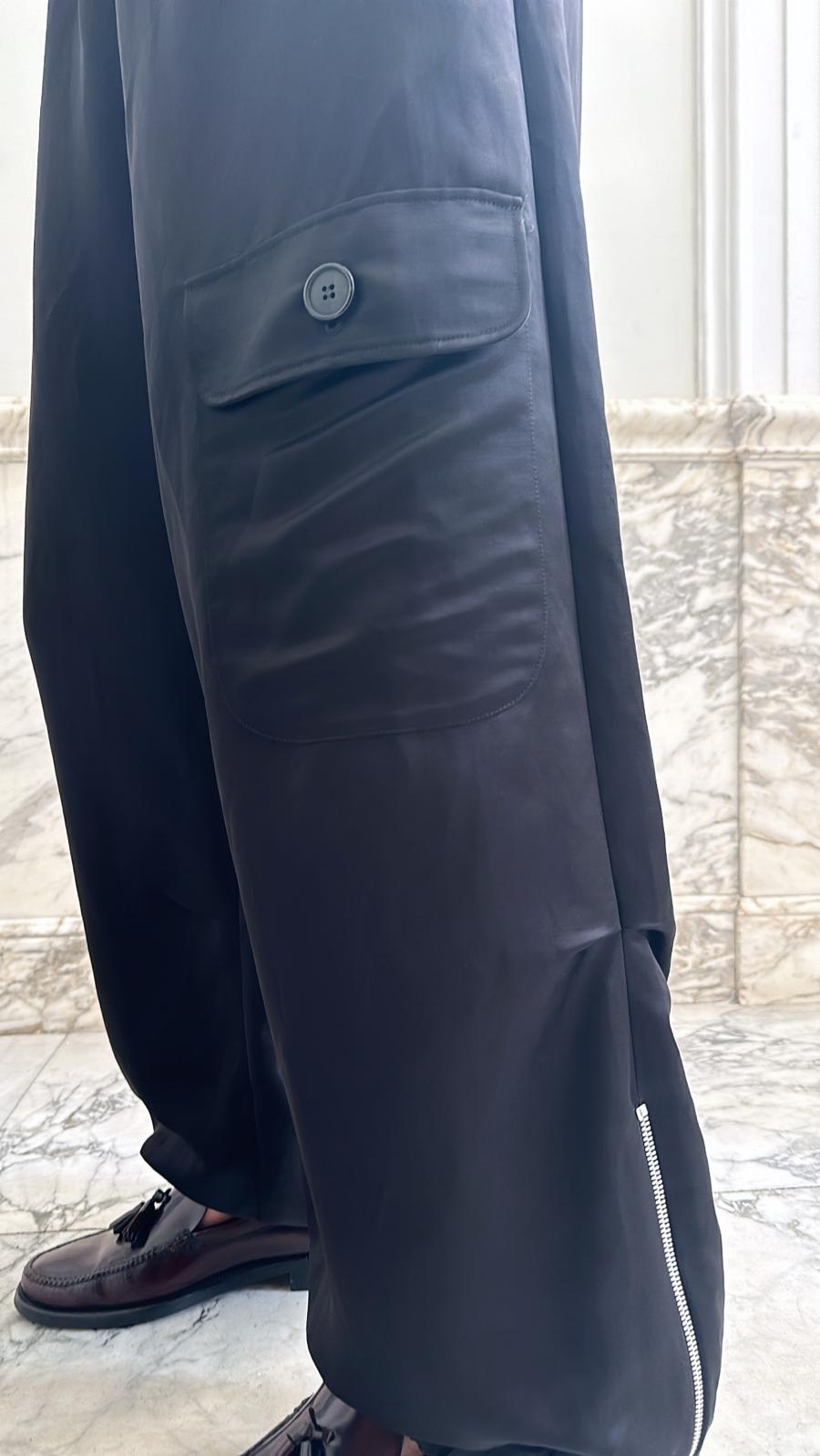 TRACK SET PANTS & VEST / BLACK