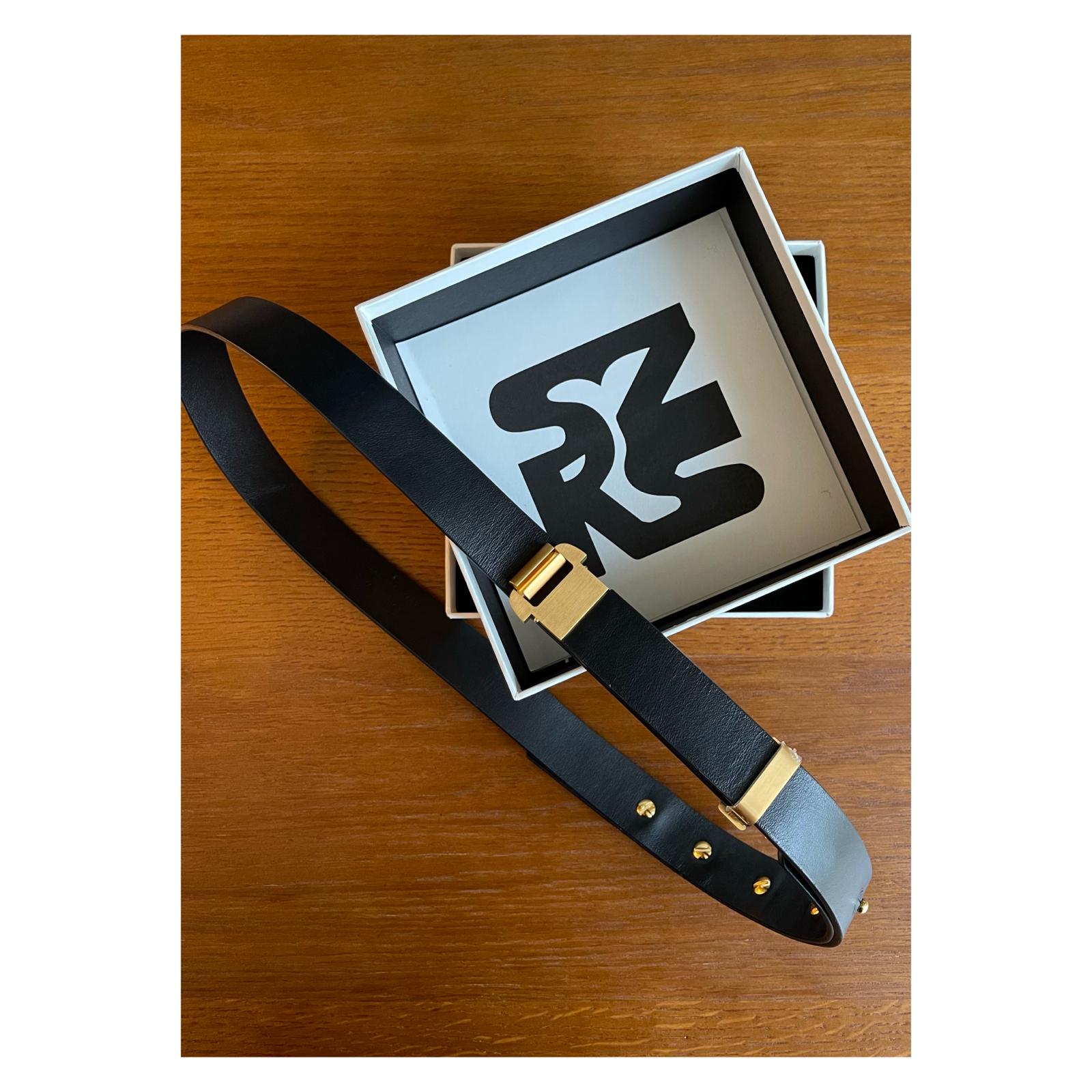 VOLTAIRE BELT / BLACK-GOLD