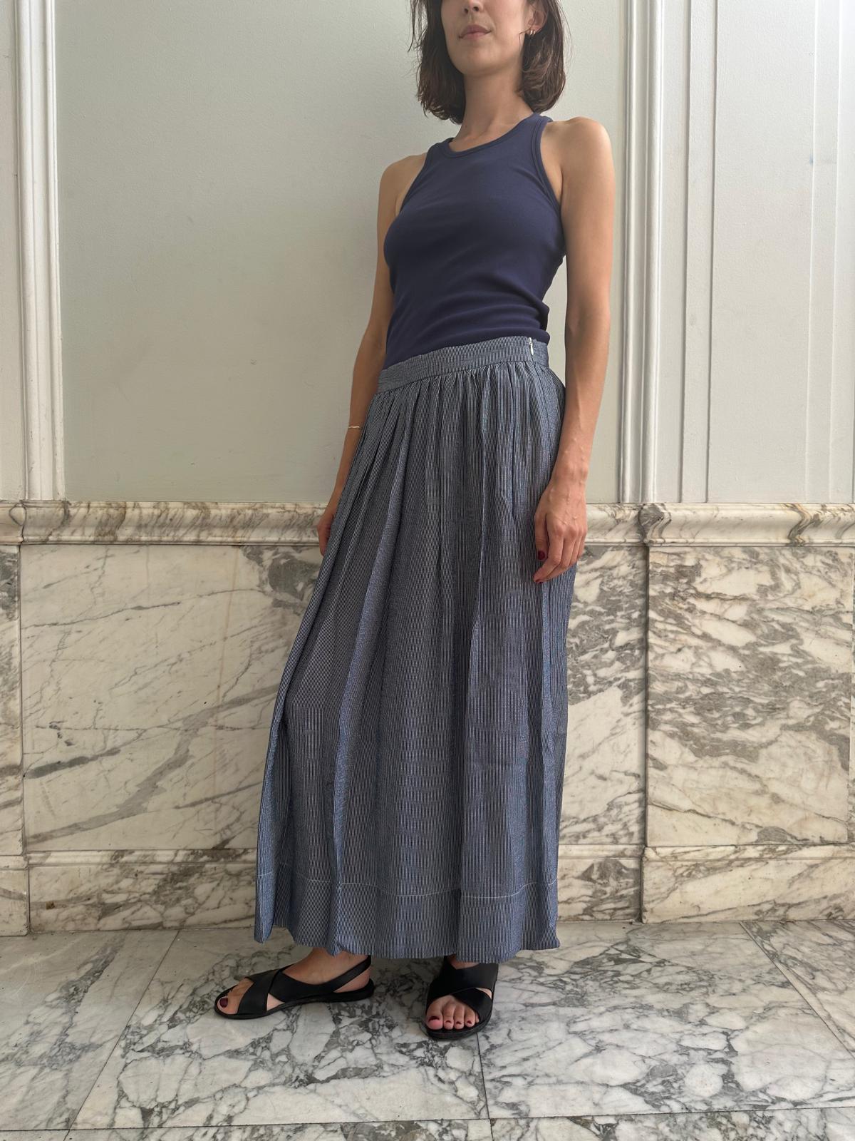 CHIARA SKIRT / MIDNIGHT STRIPE