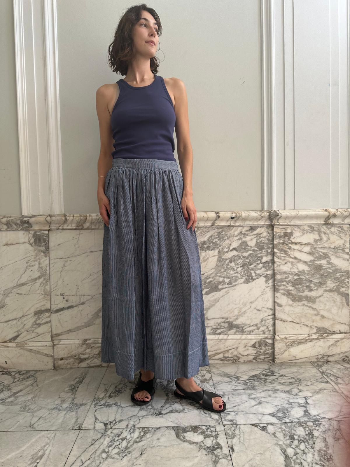 CHIARA SKIRT / MIDNIGHT STRIPE – RIKA STUDIOS