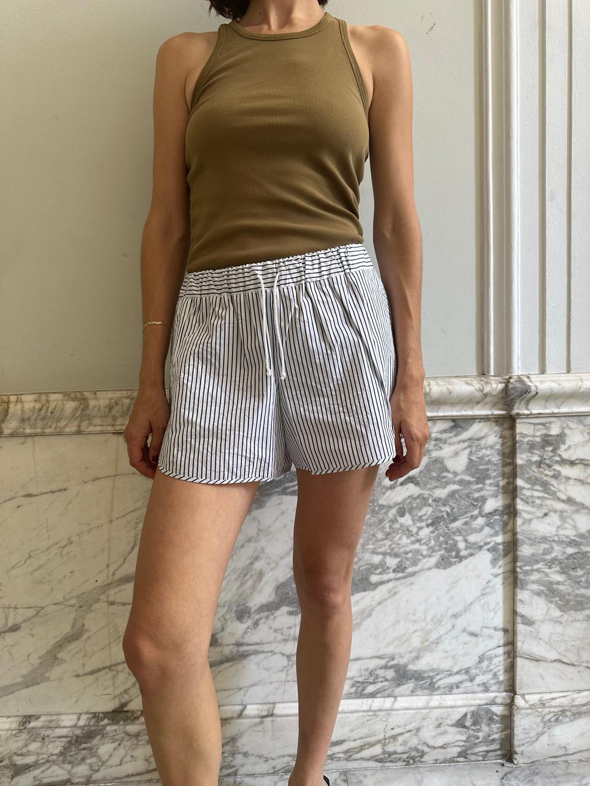 ZEP SHORTS / WHITE-NAVY