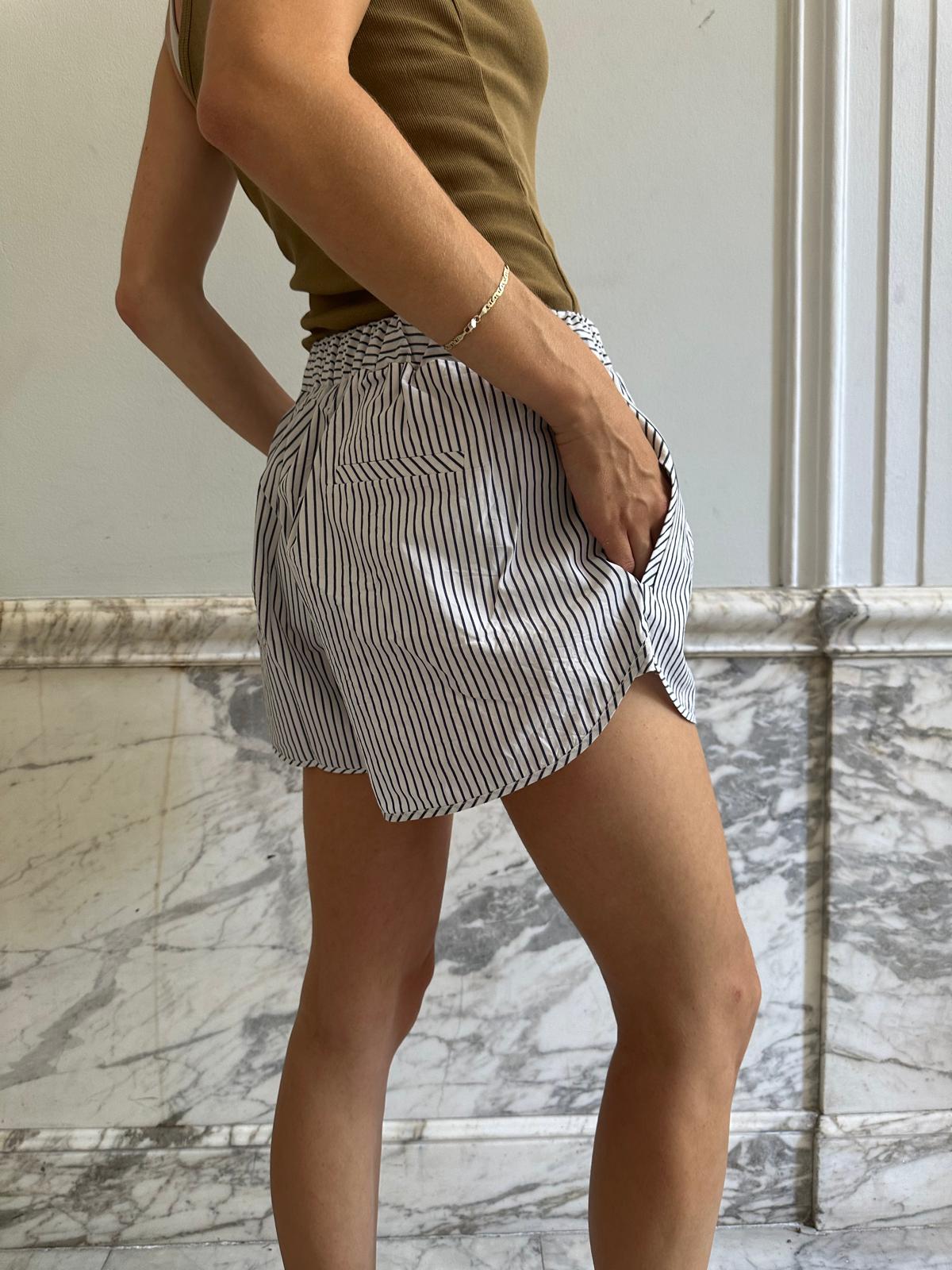 ZEP SHORTS / WHITE-NAVY