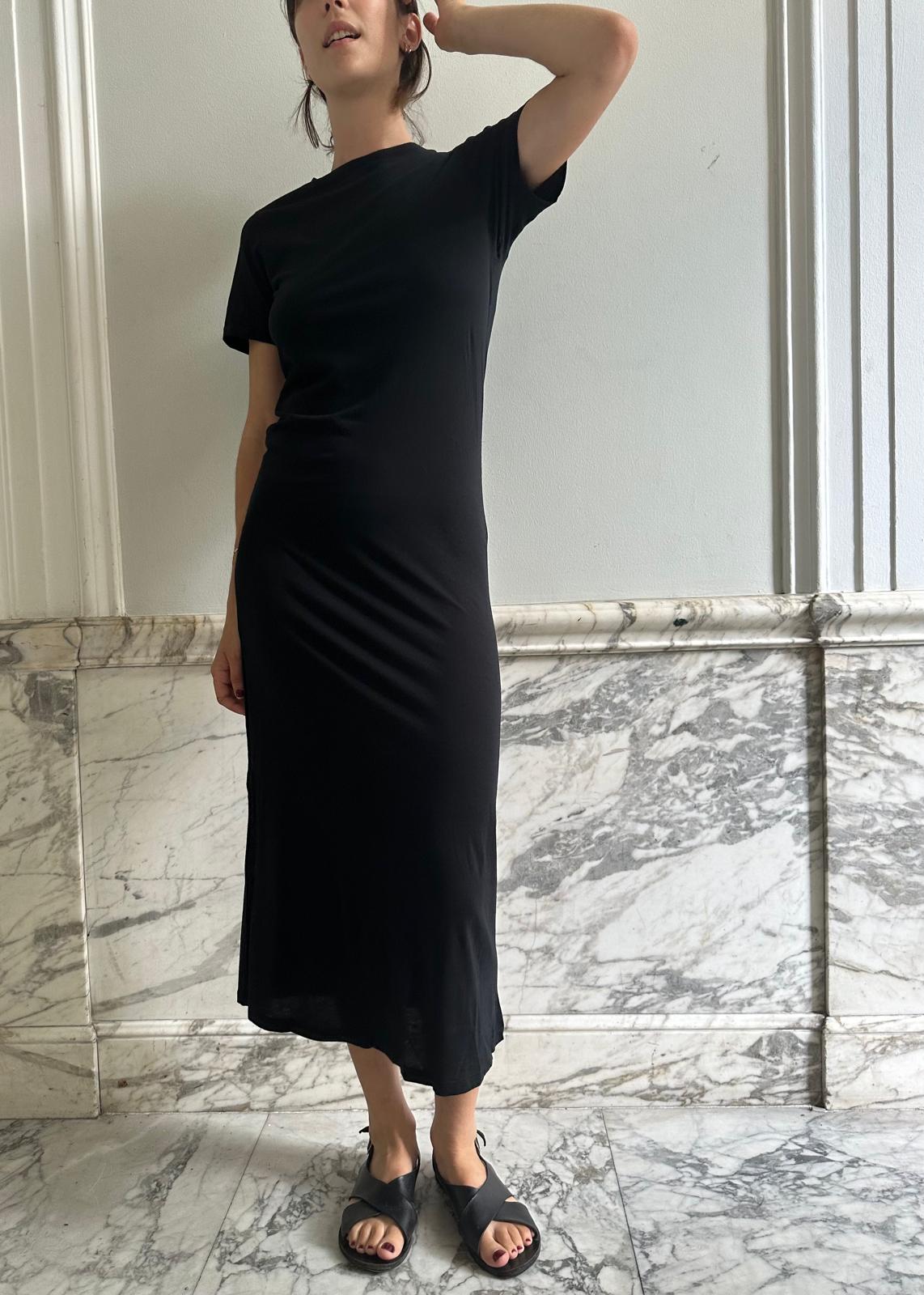 VANESSA TEE DRESS / BLACK