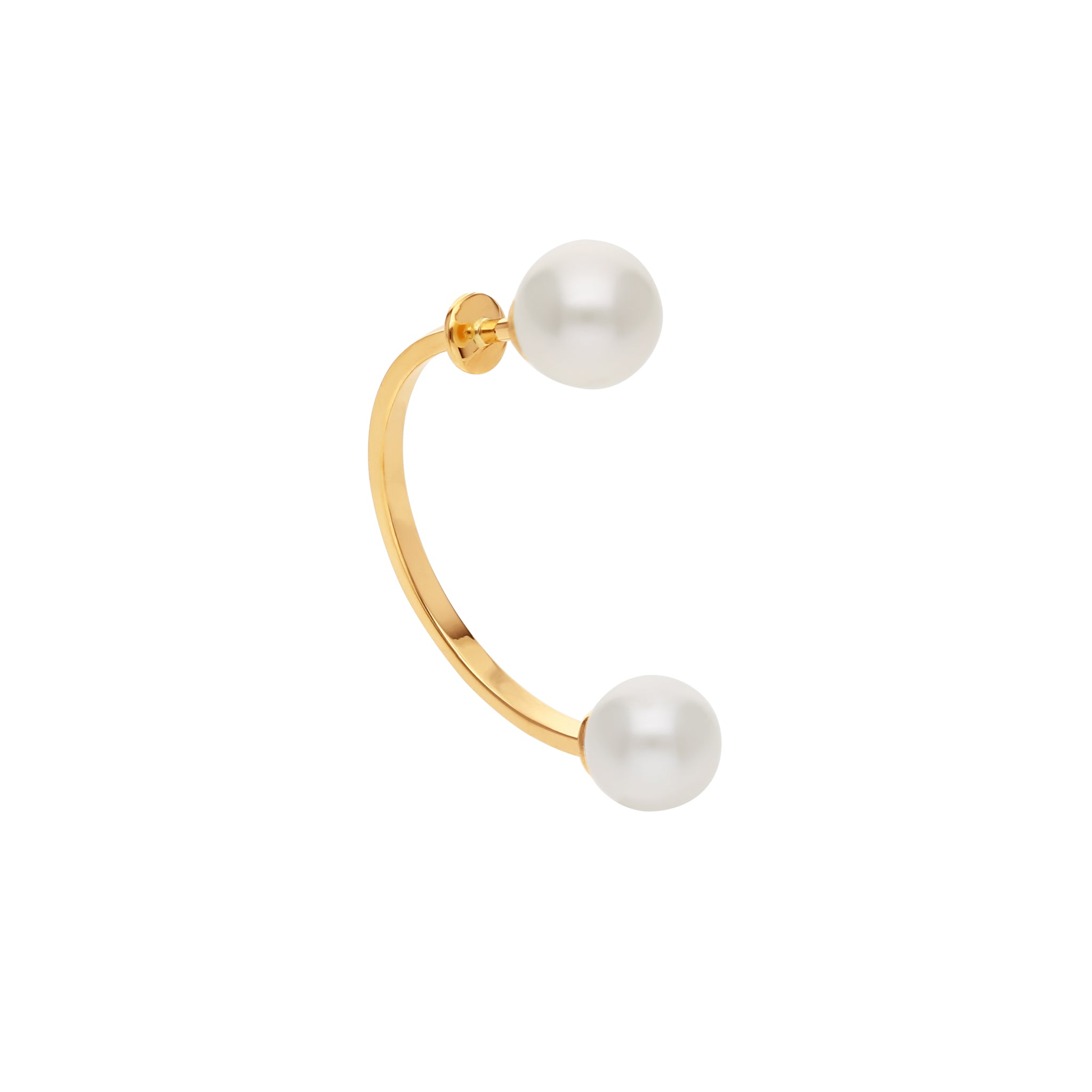 DELFINA / DOUBLE PEARL EARRING