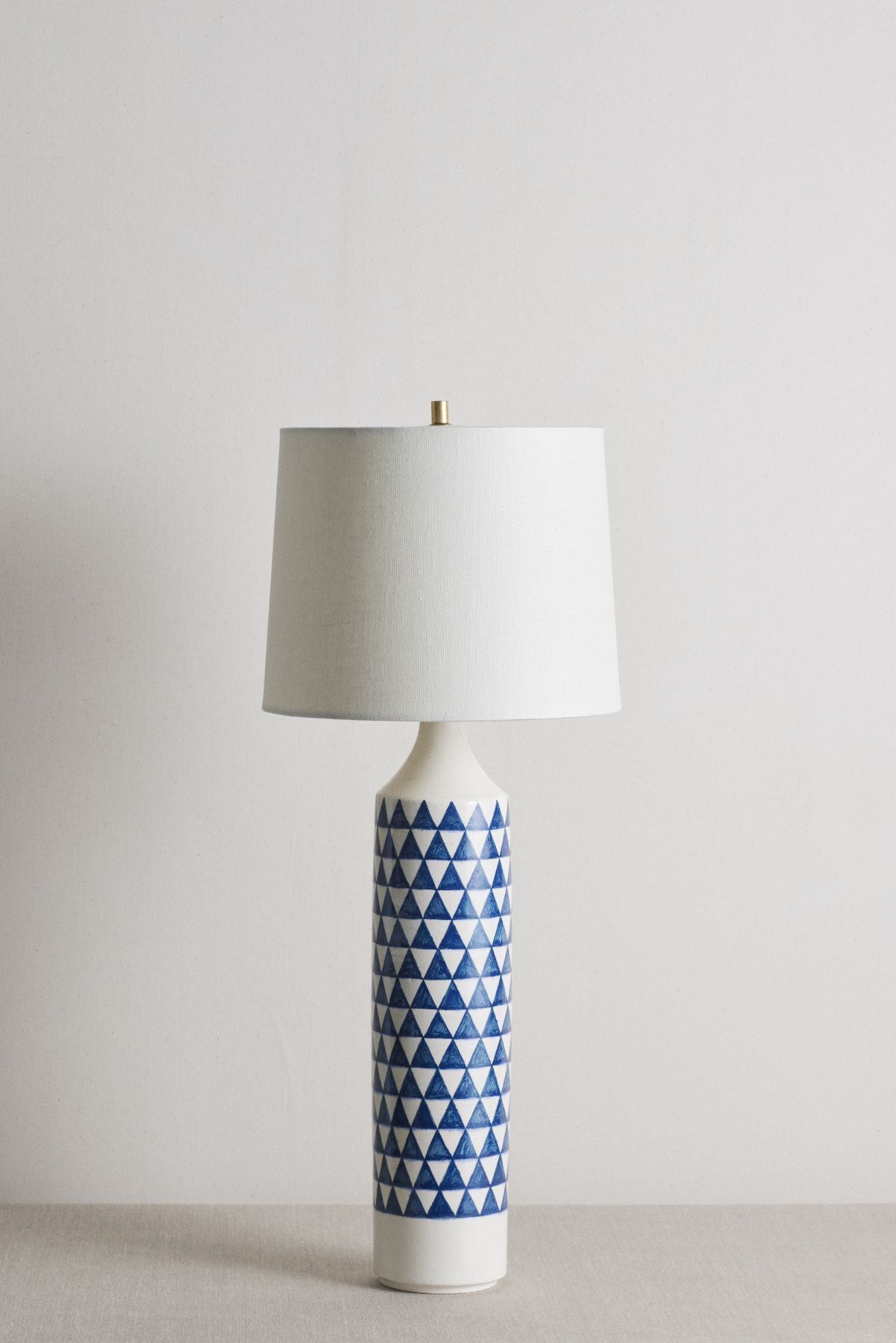 CRD CERAMIC | CHECKERED LAMP BLUE