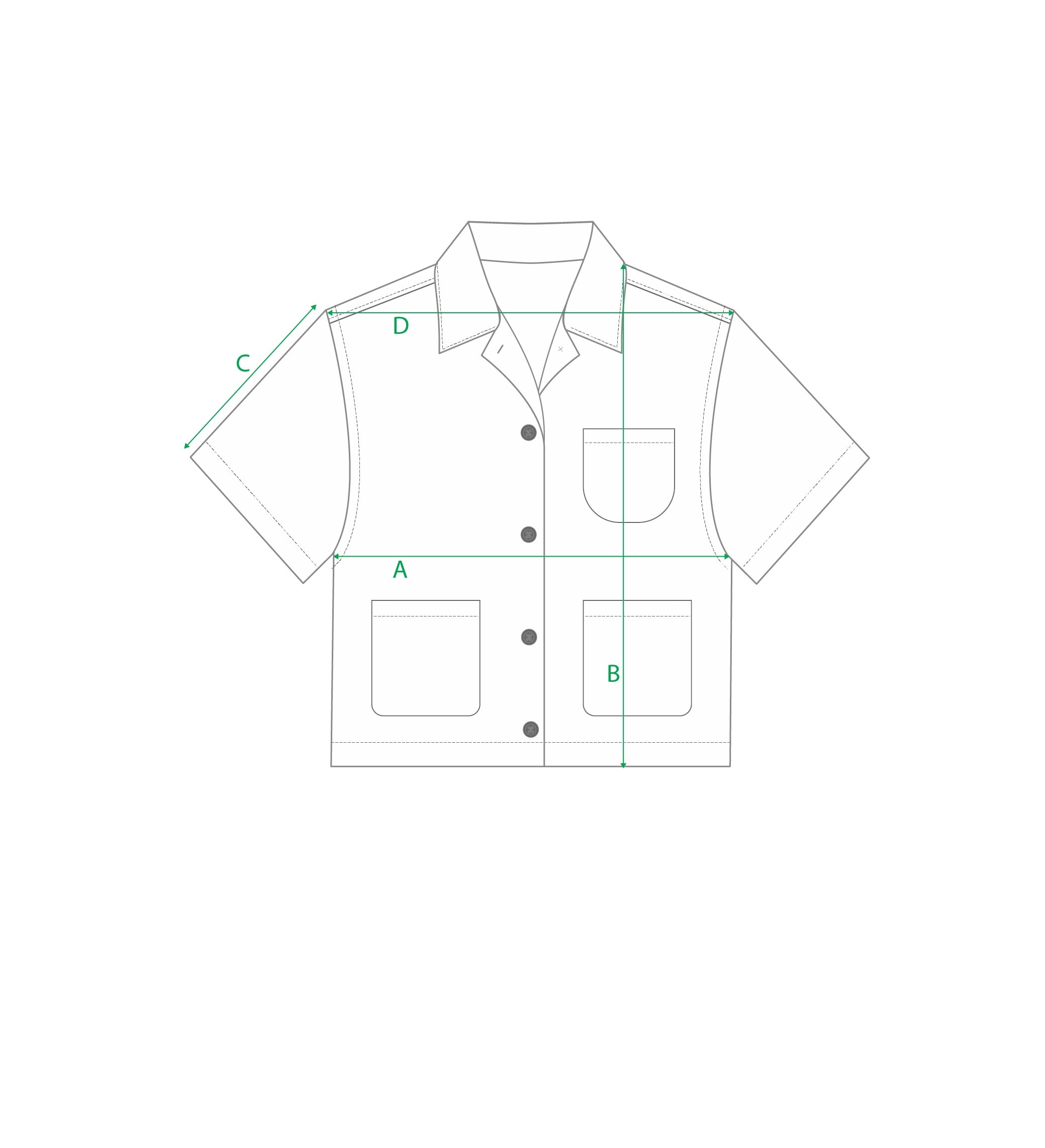 Size guide for Shirt group 1