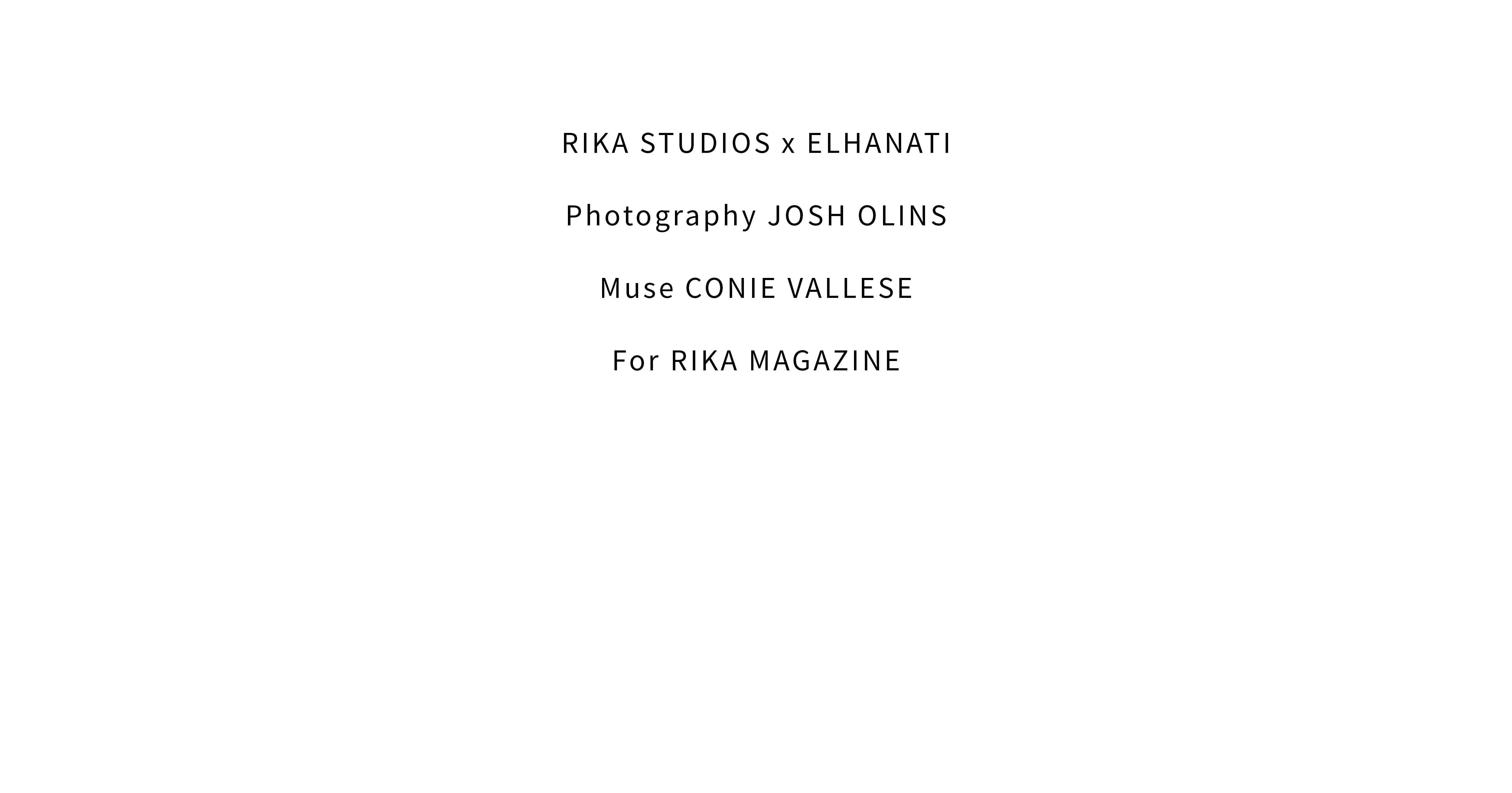 Credits for RIKA Magazine