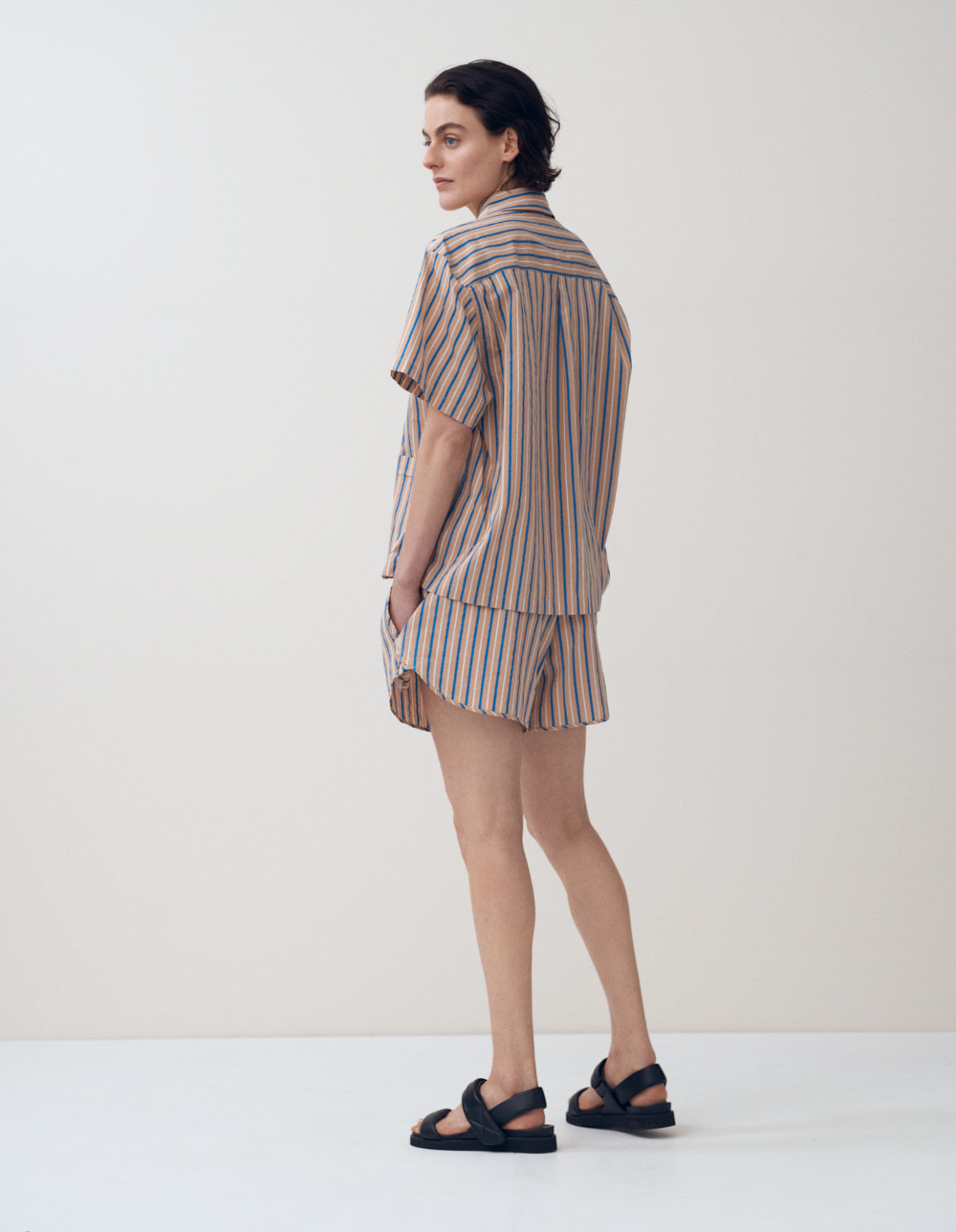 Rika Studios Havanna Shirt Stripe Calipso Shorts Back